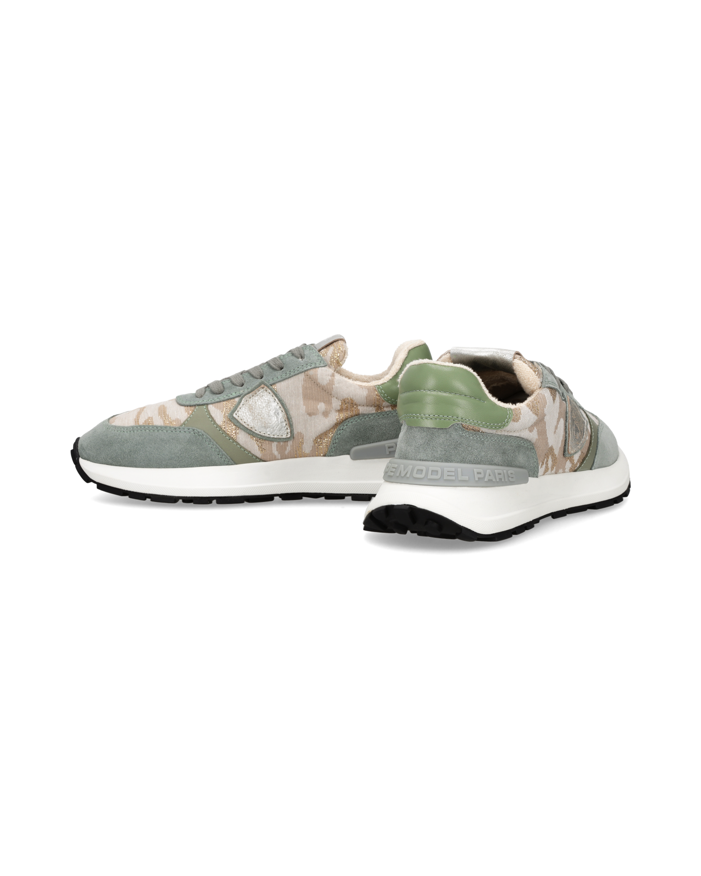 Sneakers Antibes Women, Gold Green Military Sage