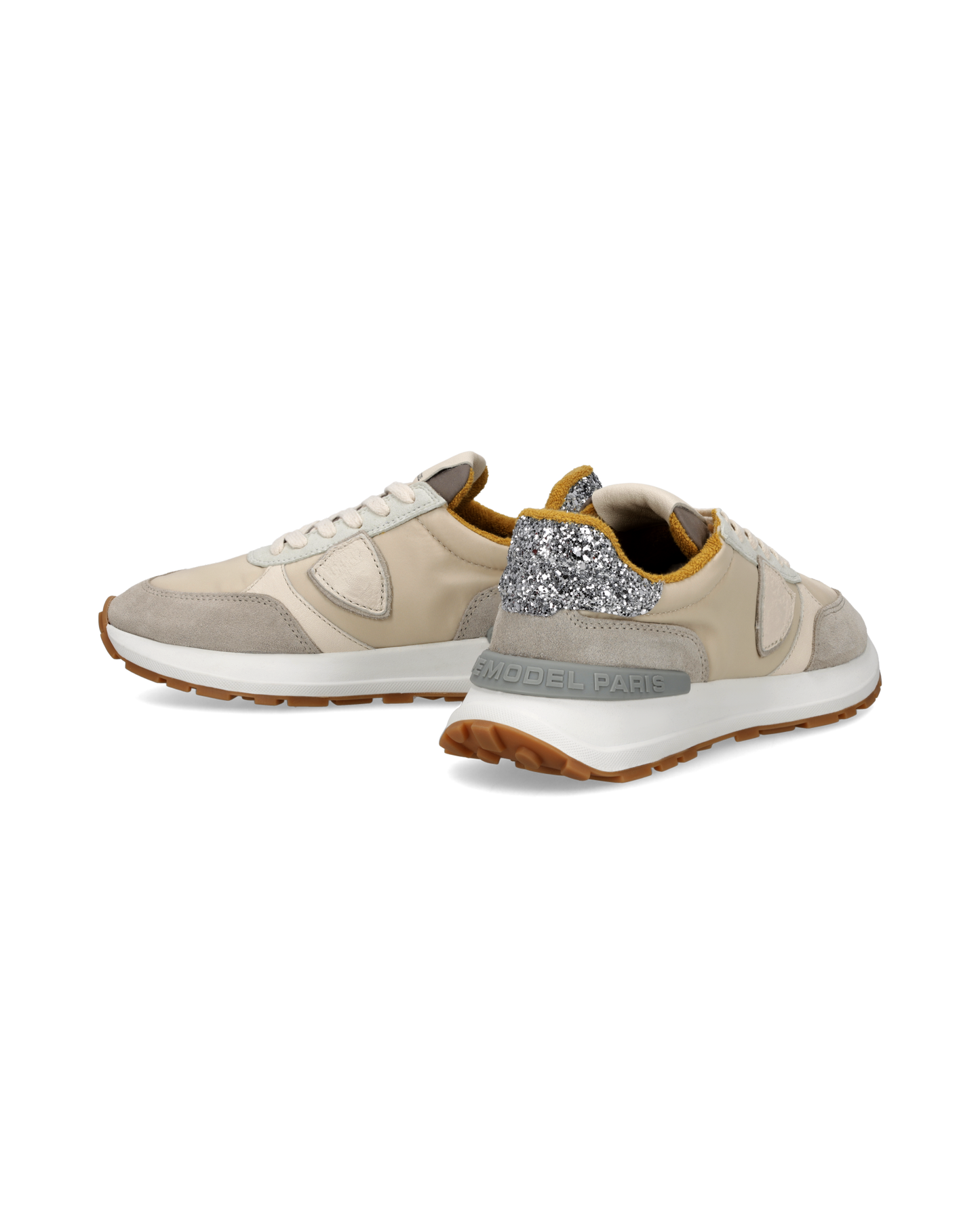 Sneakers Antibes Women, Grey Beige Silver