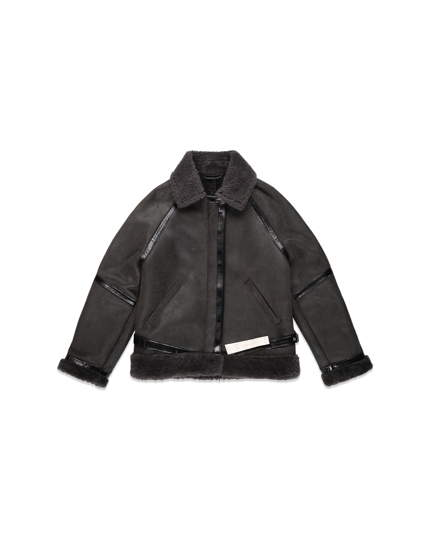 Woman's Grey Shearling Jacket