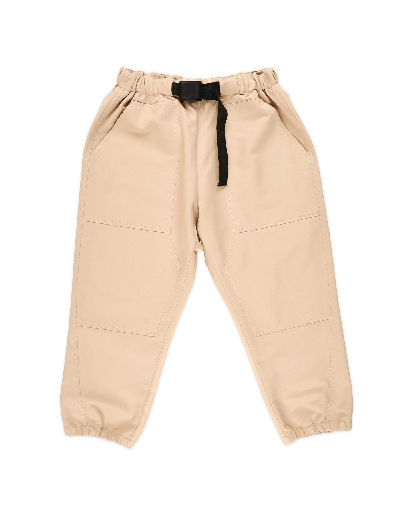 Men's Beige Loose-Fit Trousers
