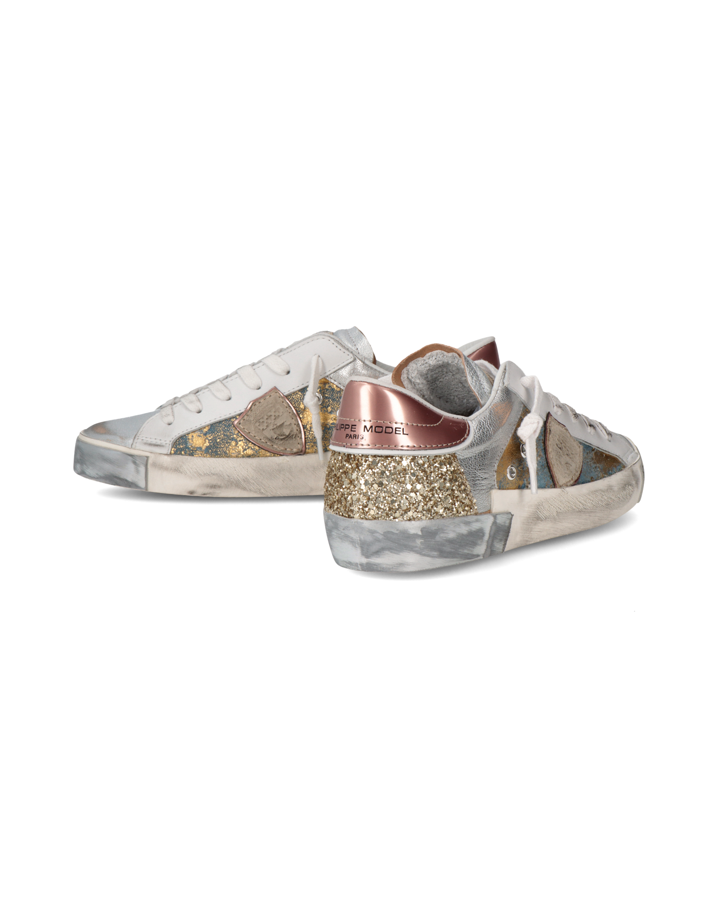 Sneakers Prsx Tennis Women, Light Blue Gold