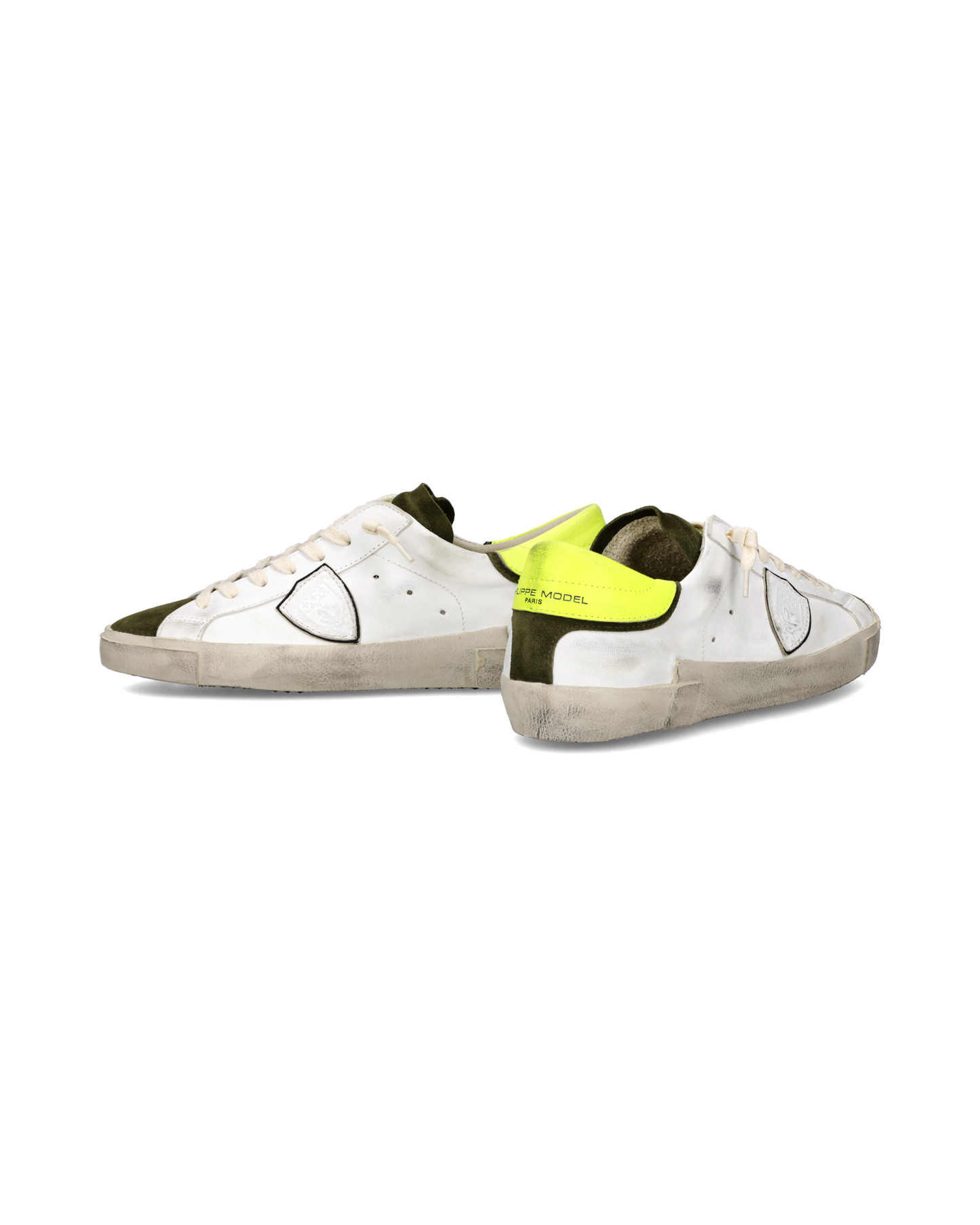 Sneakers Prsx Tennis Men, White Green Neon Yellow
