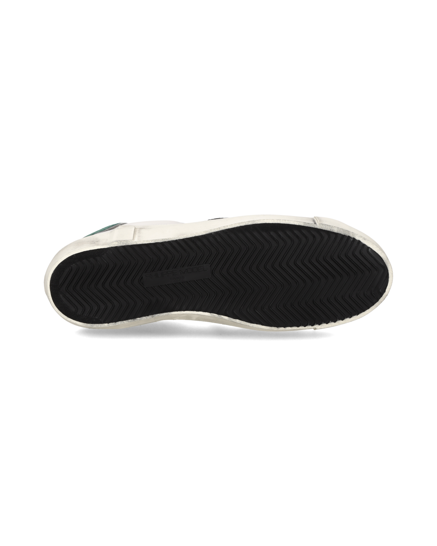 Sneakers Prsx Men with Smooth Suede spoiler, White Bottle Green