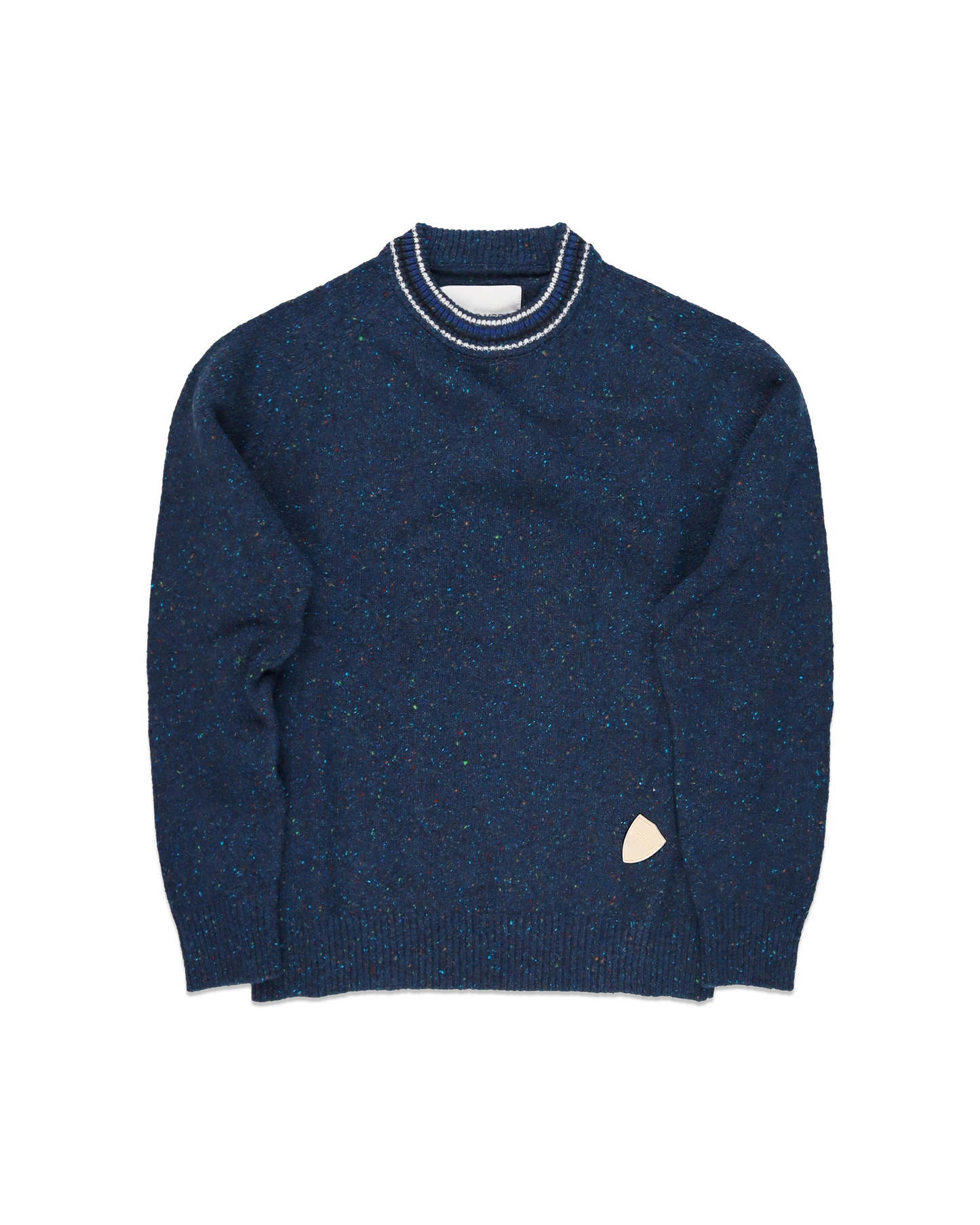 Men's Blue Mélange Crewneck Jumper