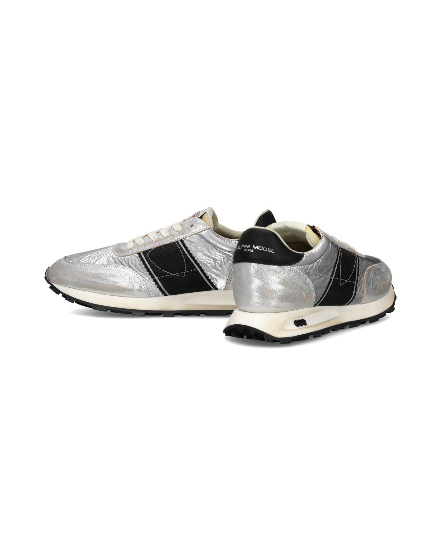 Sneakers Tour Running Men, Silver Black