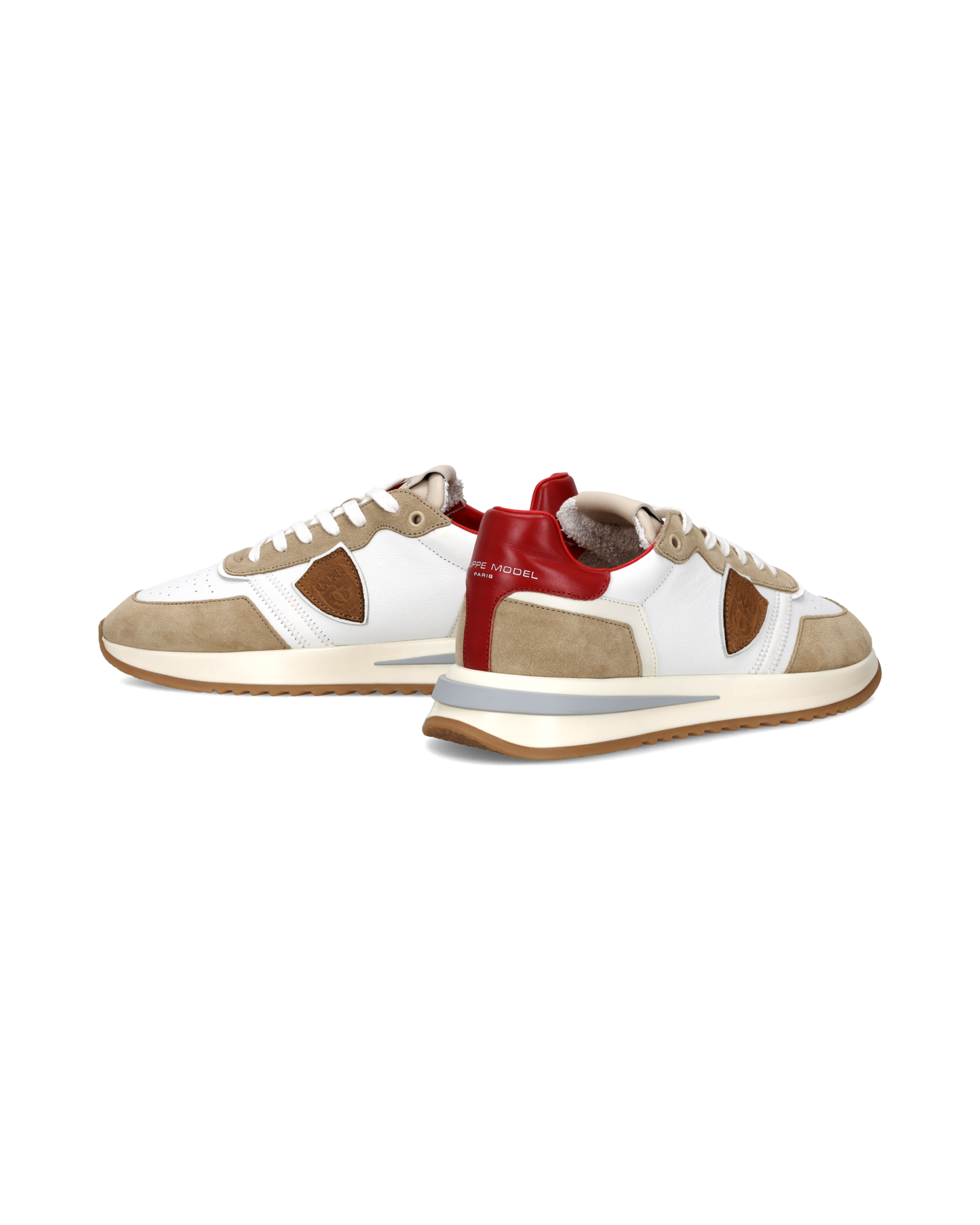 Sneakers Tropez 2.1 Men, White Red Beige