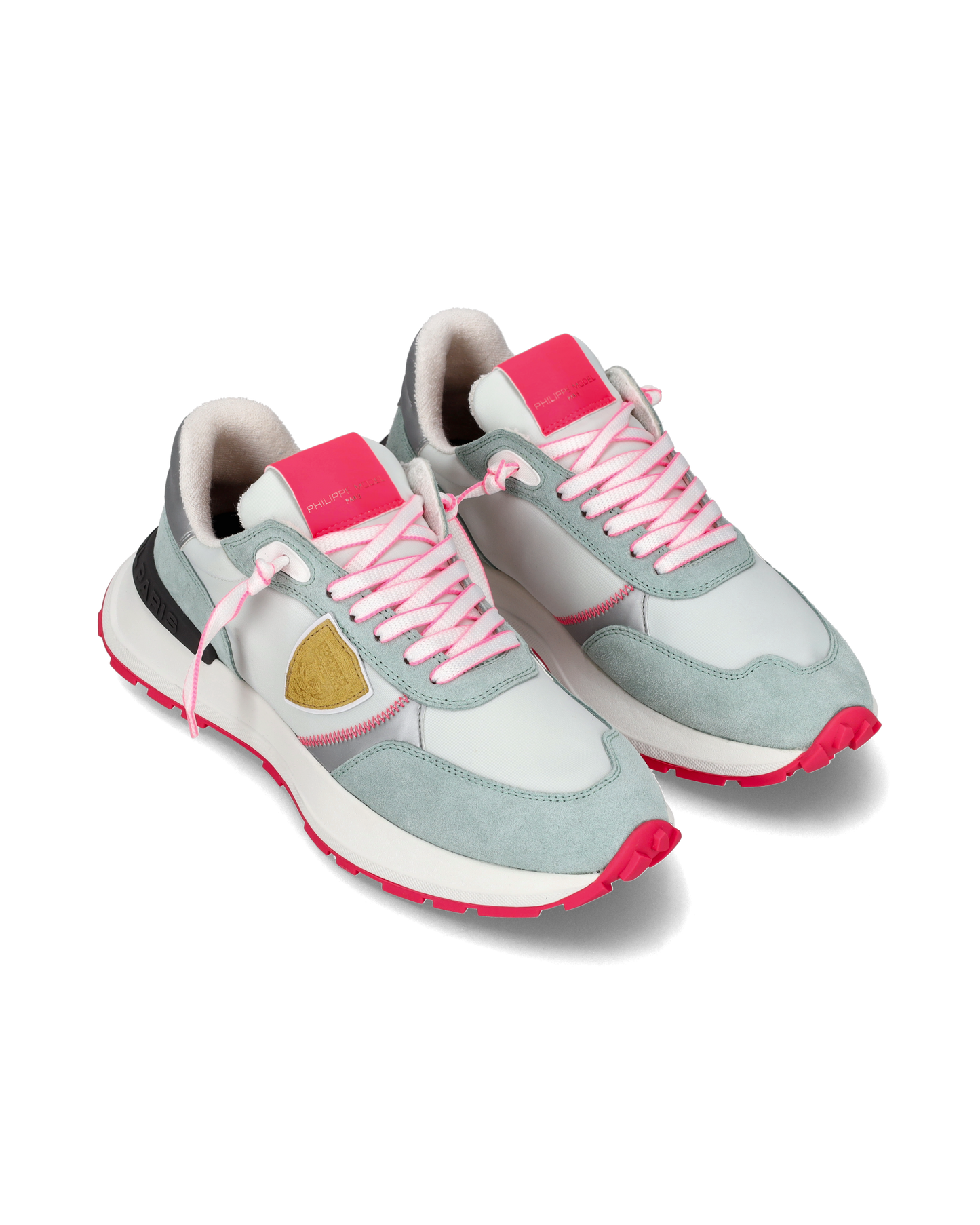 Sneaker bassa Antibes donna - verde acqua e fucsia