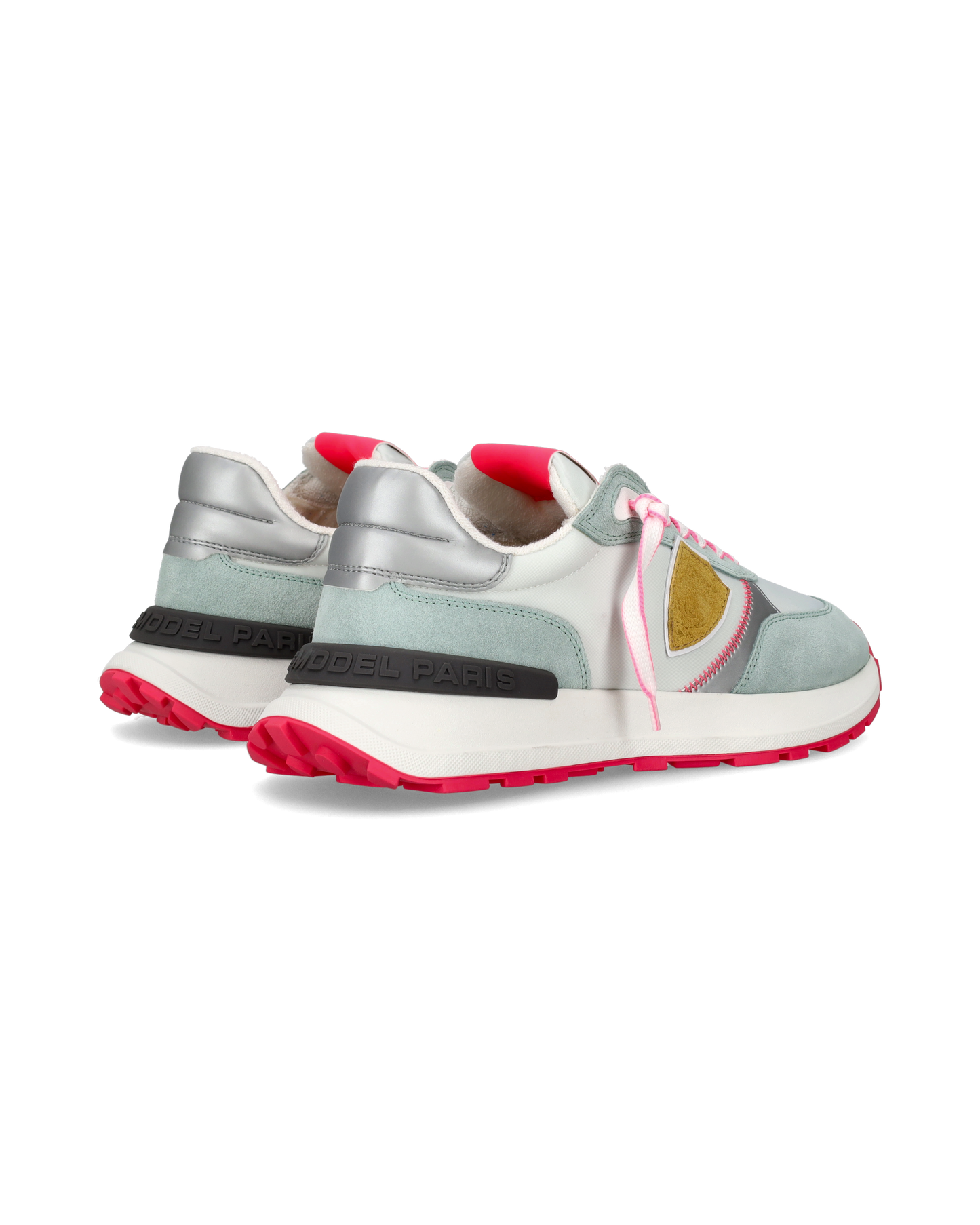 Sneaker bassa Antibes donna - verde acqua e fucsia