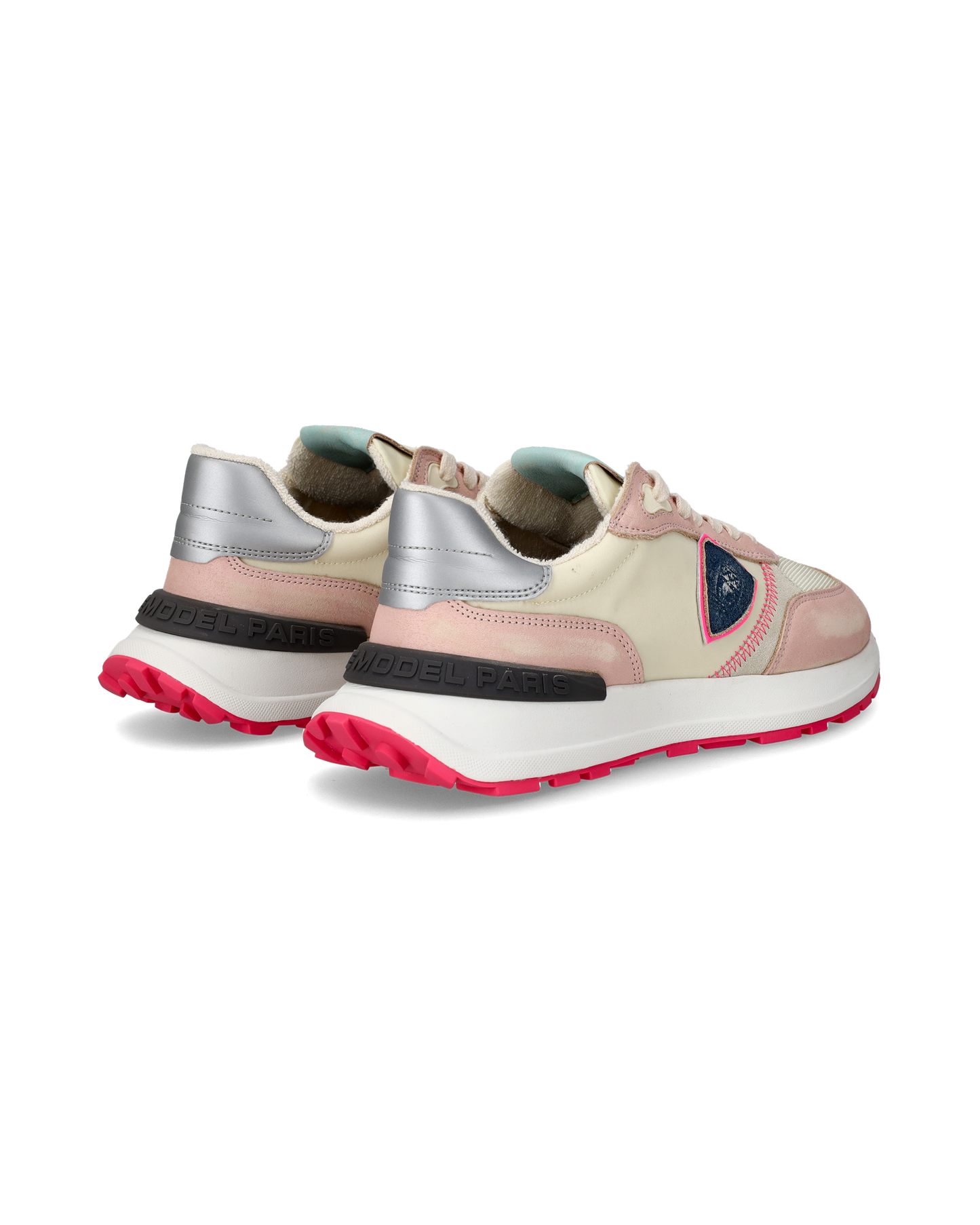 Sneaker running basse Antibes donna - rosa e burro