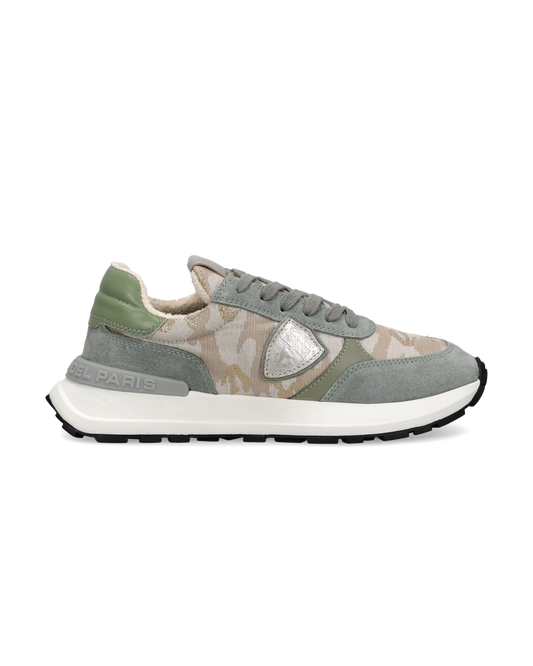 Sneakers Antibes Women, Gold Green Military Sage