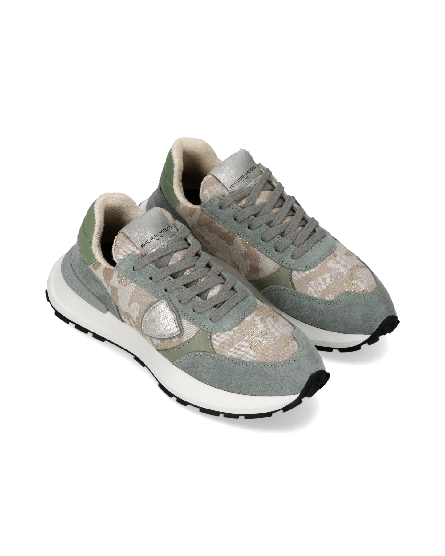 Sneakers Antibes Women, Gold Green Military Sage
