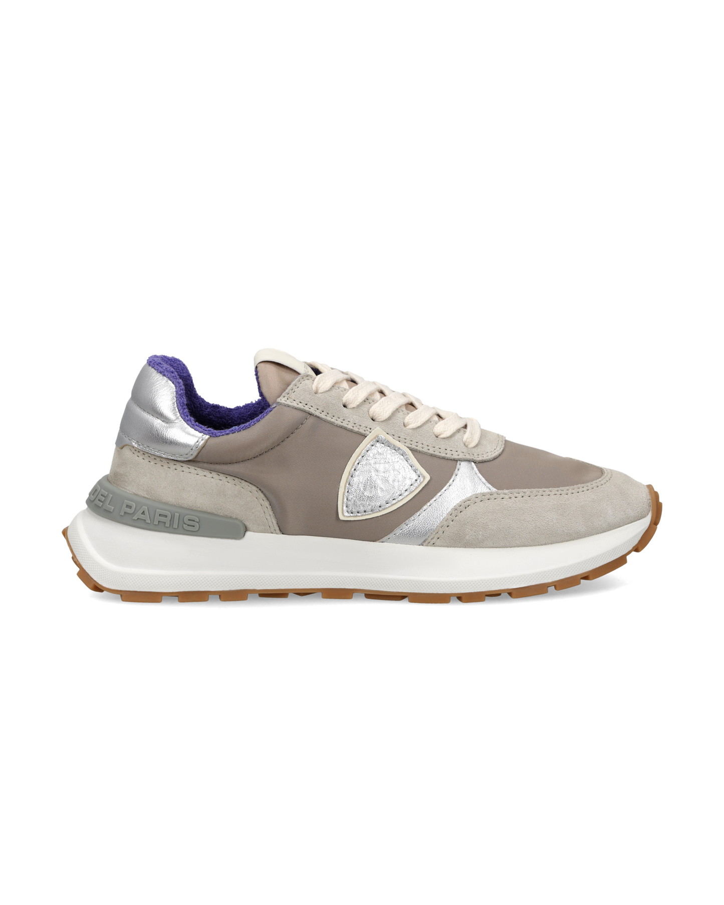 Sneakers Antibes Women, Beige Dove Grey Silver