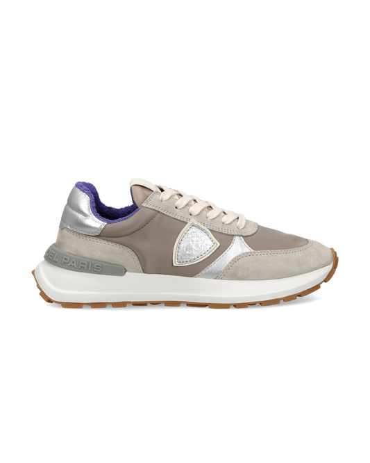 Sneakers Antibes Women, Beige Dove Grey Silver