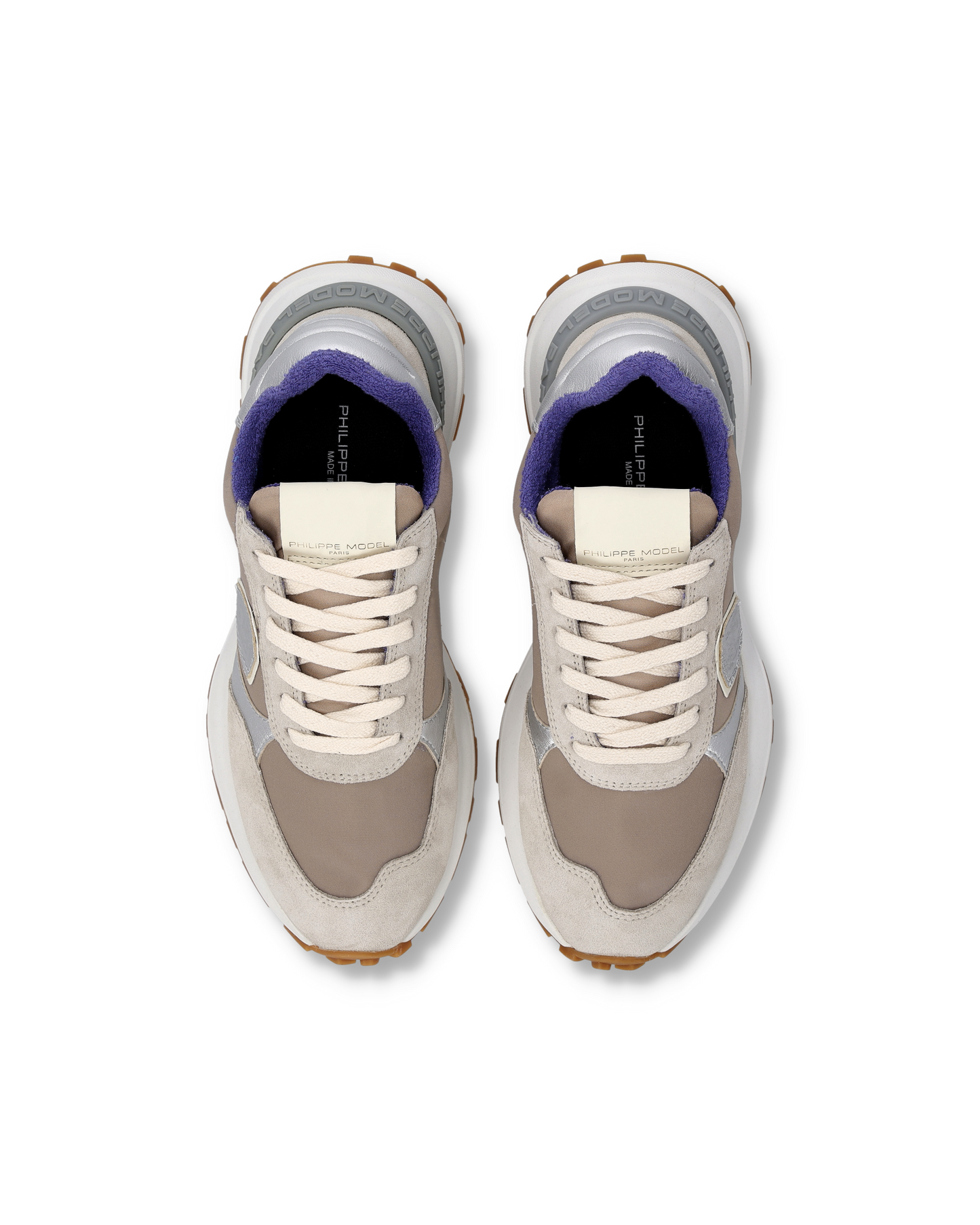 Sneakers Antibes Women, Beige Dove Grey Silver