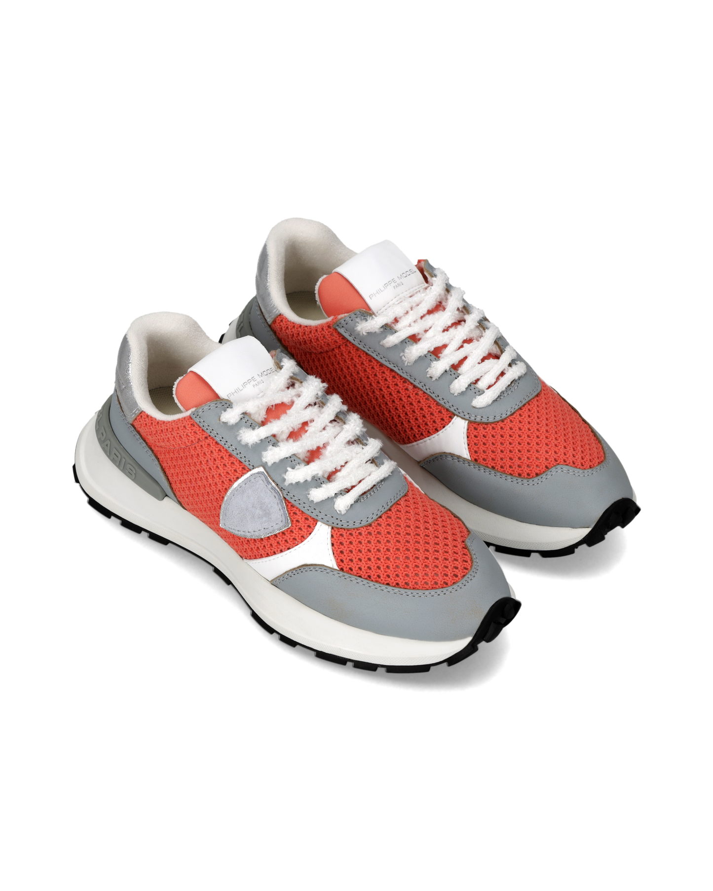 Sneakers Antibes Donna, Corallo Grigio Bianco