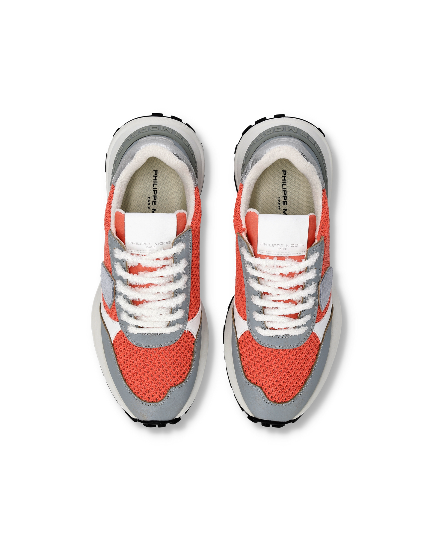 Sneakers Antibes Donna, Corallo Grigio Bianco