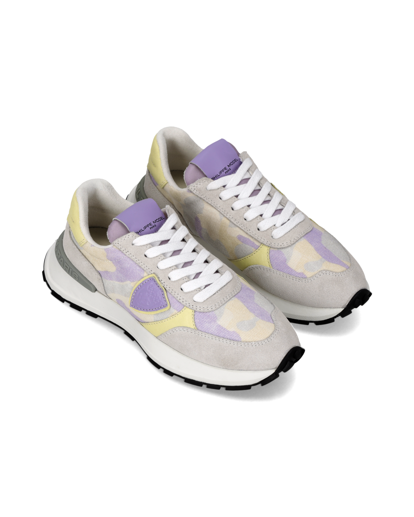 Sneakers Antibes Donna, Crema Lilla Grigio