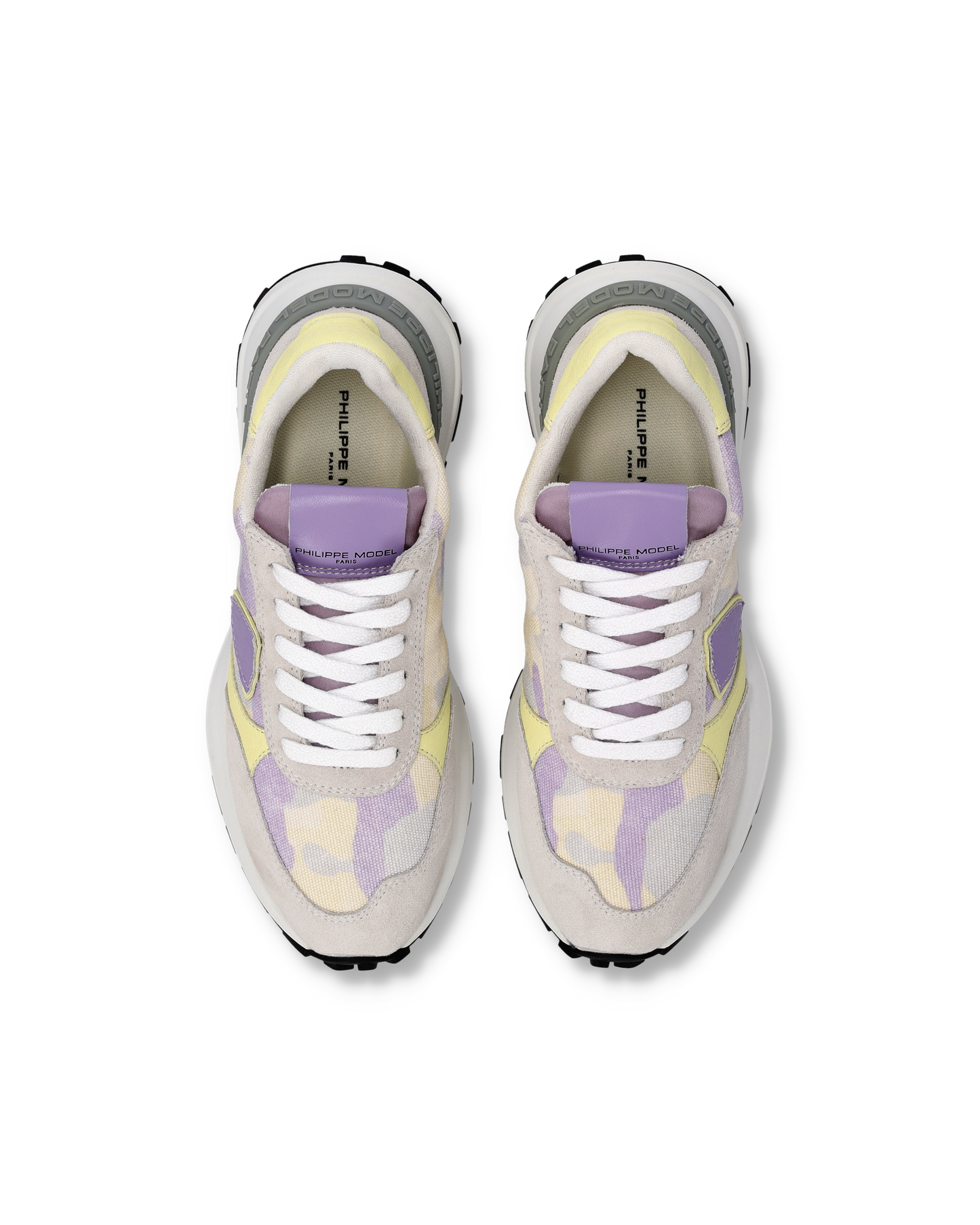 Sneakers Antibes Donna, Crema Lilla Grigio