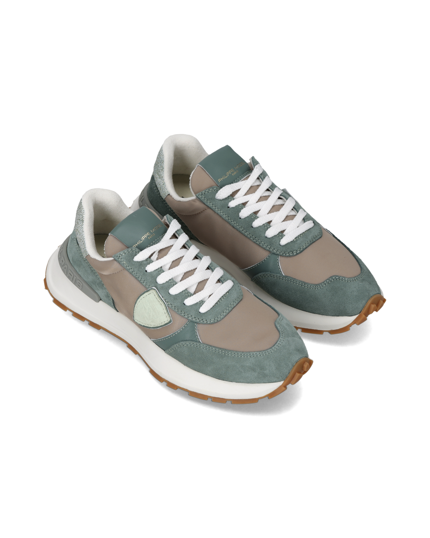 Sneakers Antibes Donna, Verde Salvia Rosa Antico