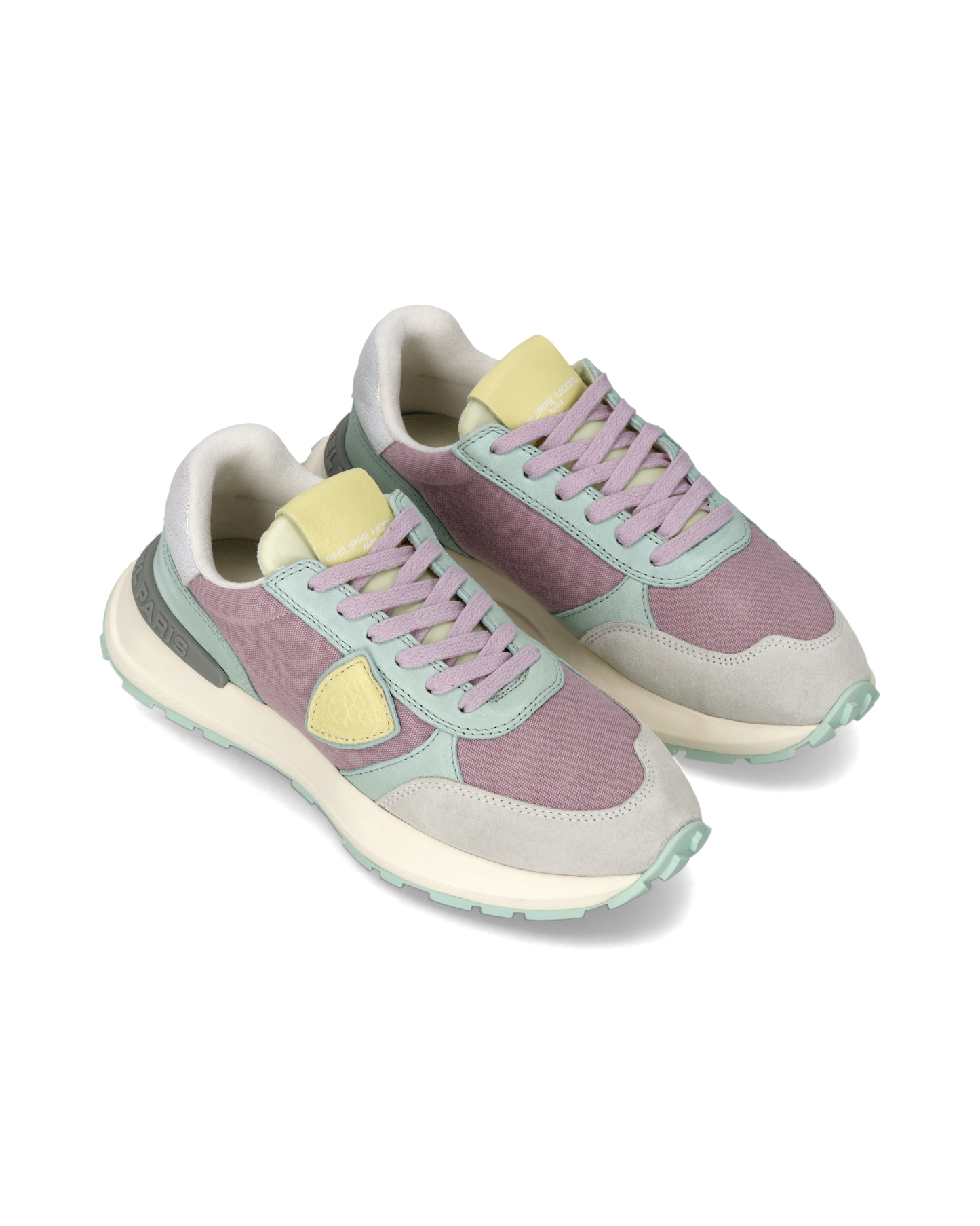 Sneakers Antibes Donna, Rosa Verde Acqua Grigio