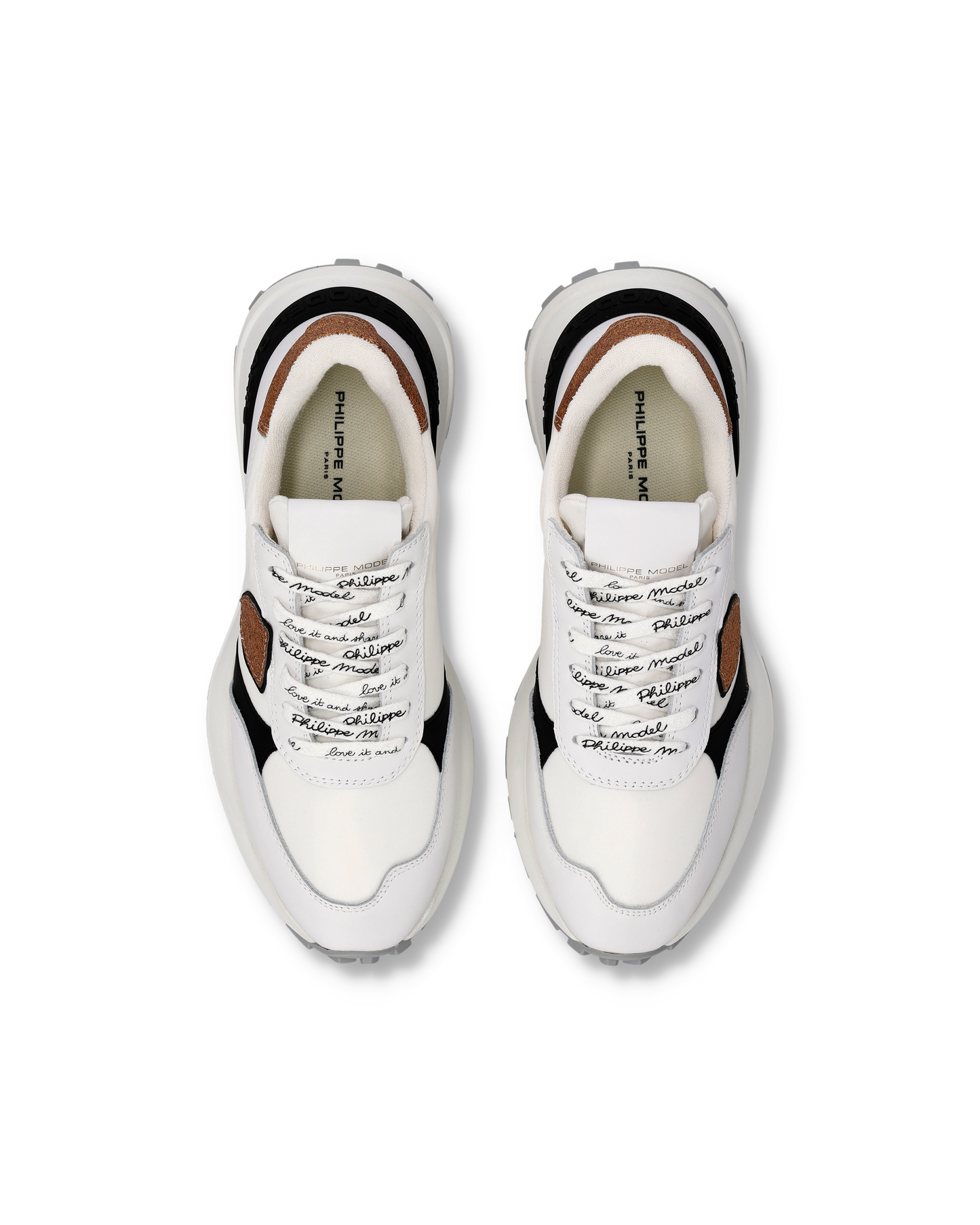 Zapatillas Antibes Para Mujer, Blanco Bronce y Negro