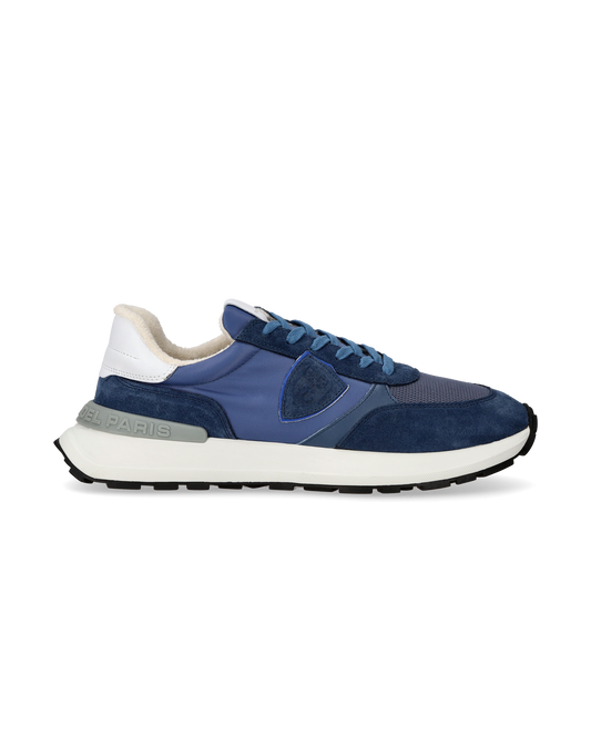 Sneakers Sportswear Antibes Men Nylon And Leather Blue