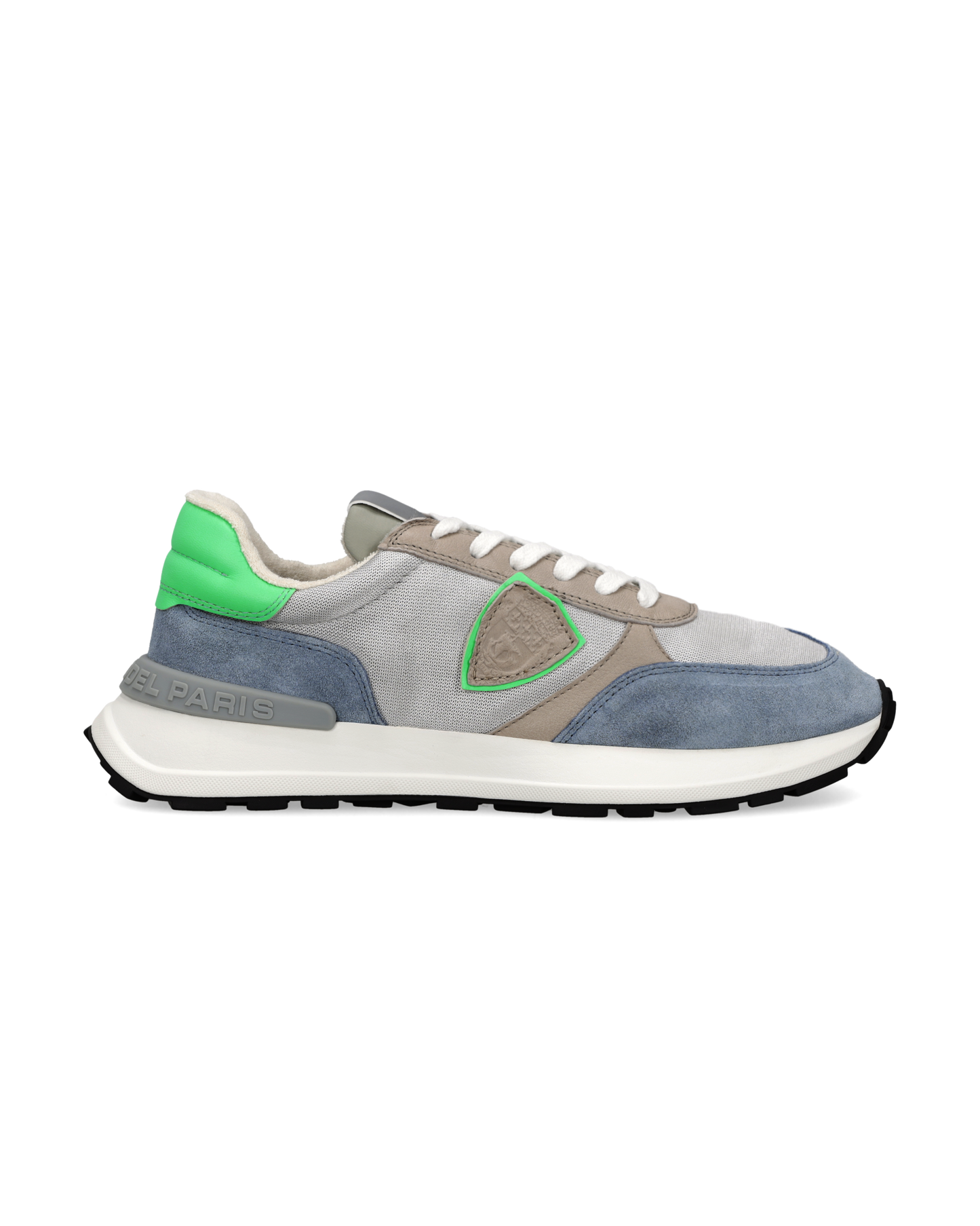 Sneakers Antibes Men, Air Grey Fluorescent Green