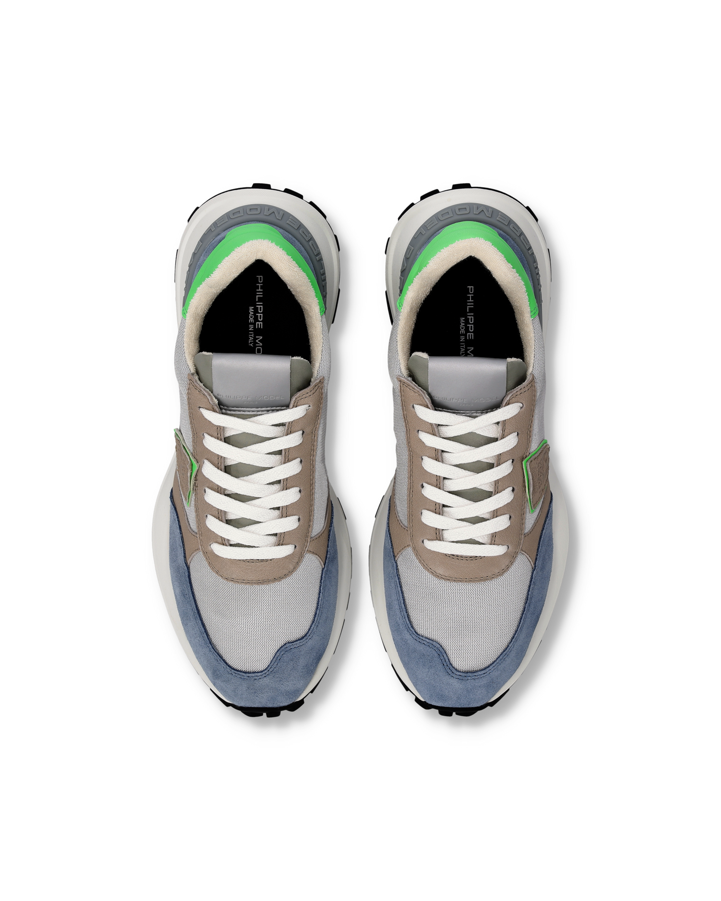 Sneakers Antibes Men, Air Grey Fluorescent Green