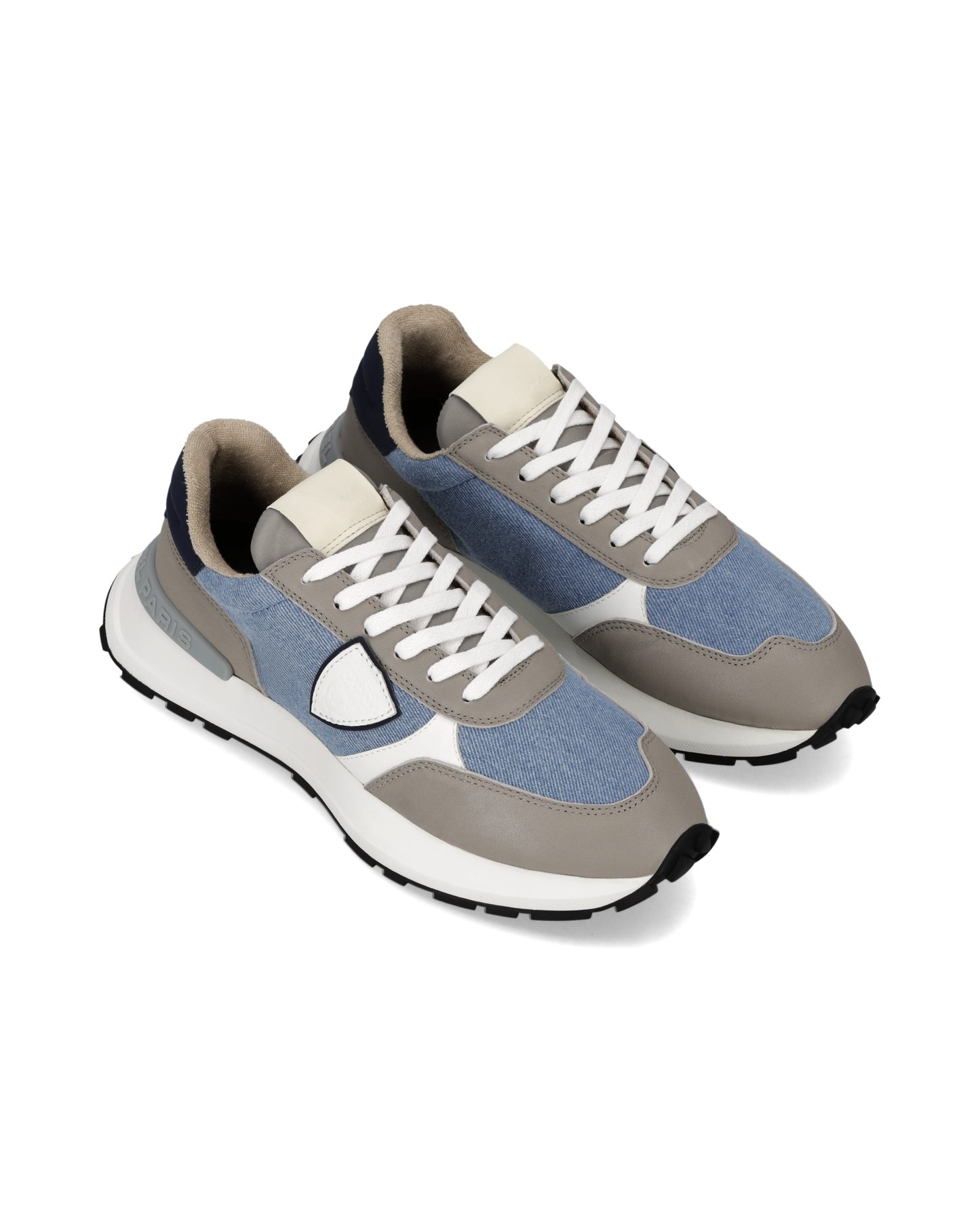 Sneakers Antibes Men, Light Blue Grey