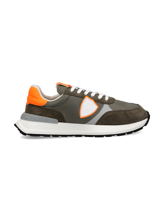 Sneakers Antibes Men, Anthracite Grey Military Green