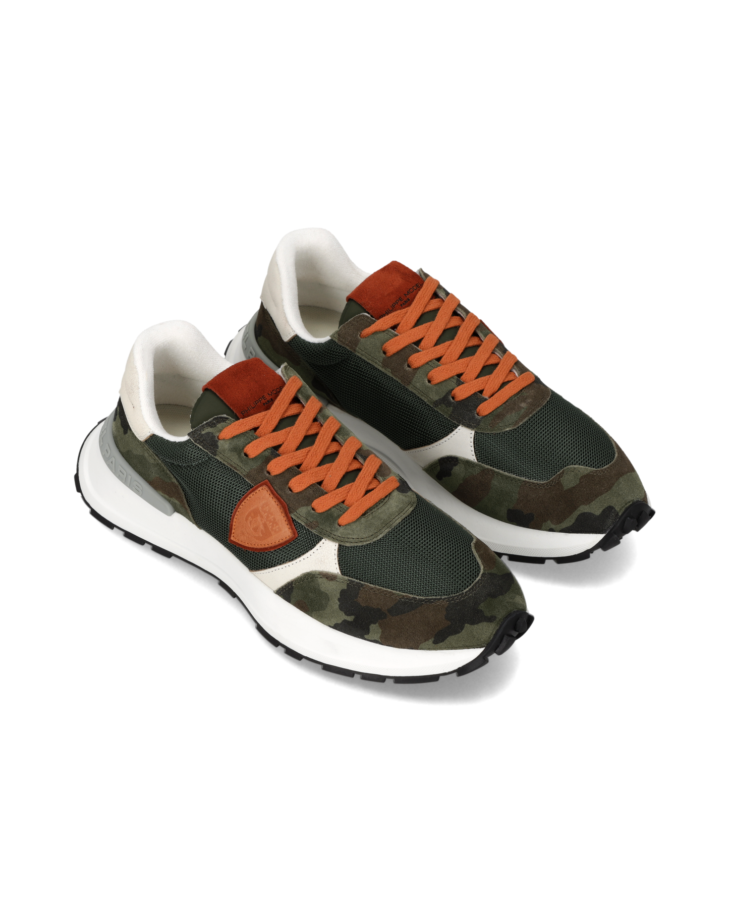 Sneakers Antibes Uomo, Verde Militare Arancione Nero