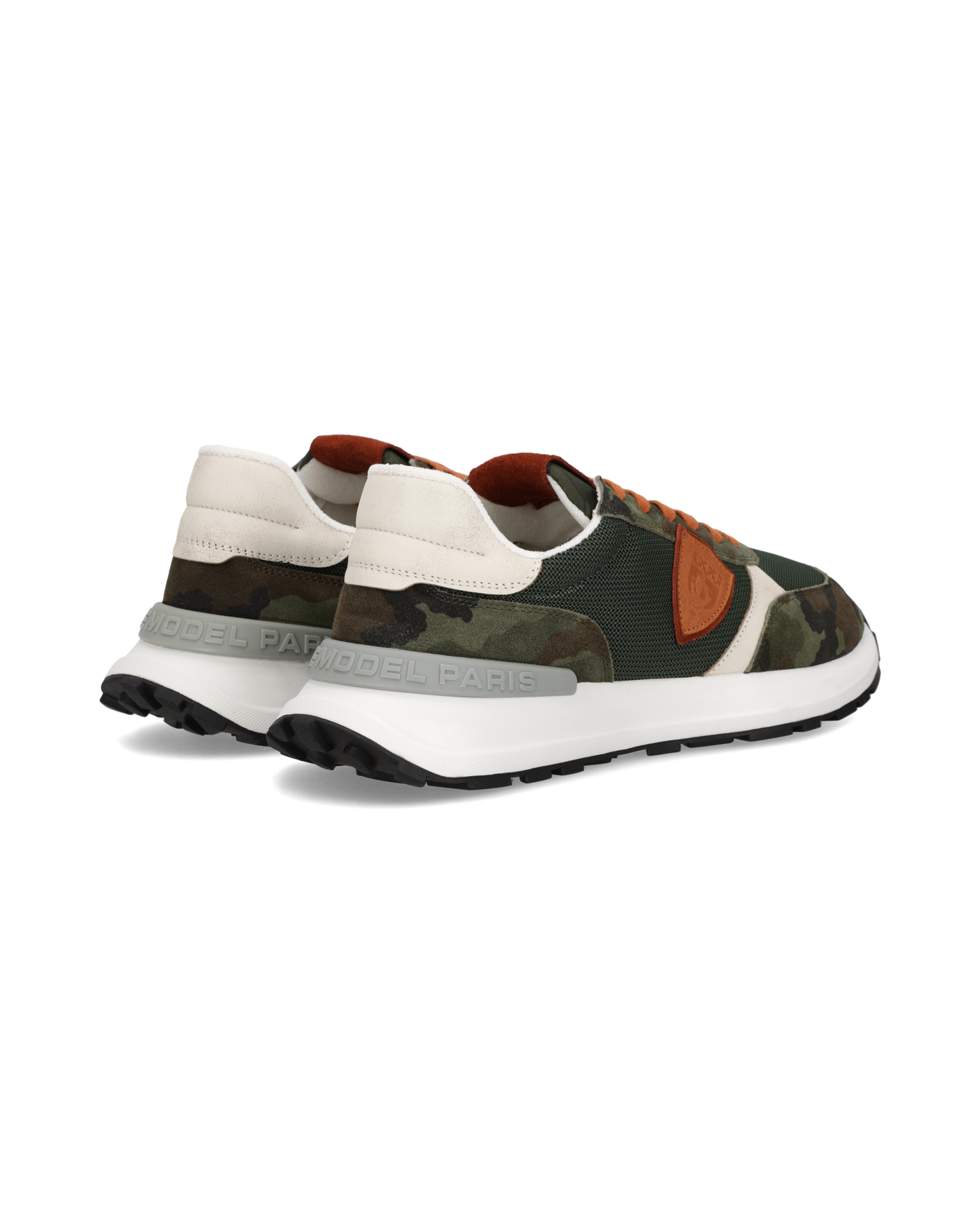 Sneakers Antibes Uomo, Verde Militare Arancione Nero