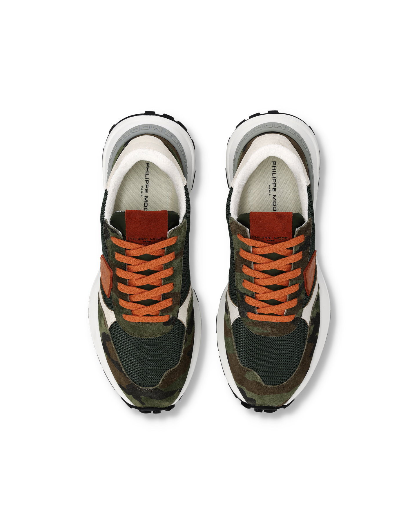 Sneakers Antibes Uomo, Verde Militare Arancione Nero