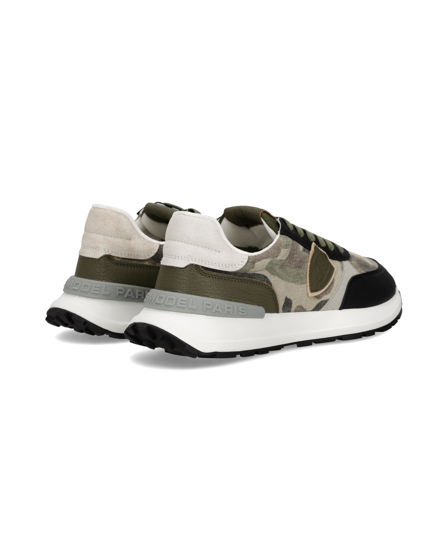 Sneakers Antibes Uomo, Verde Militare Nero Avorio