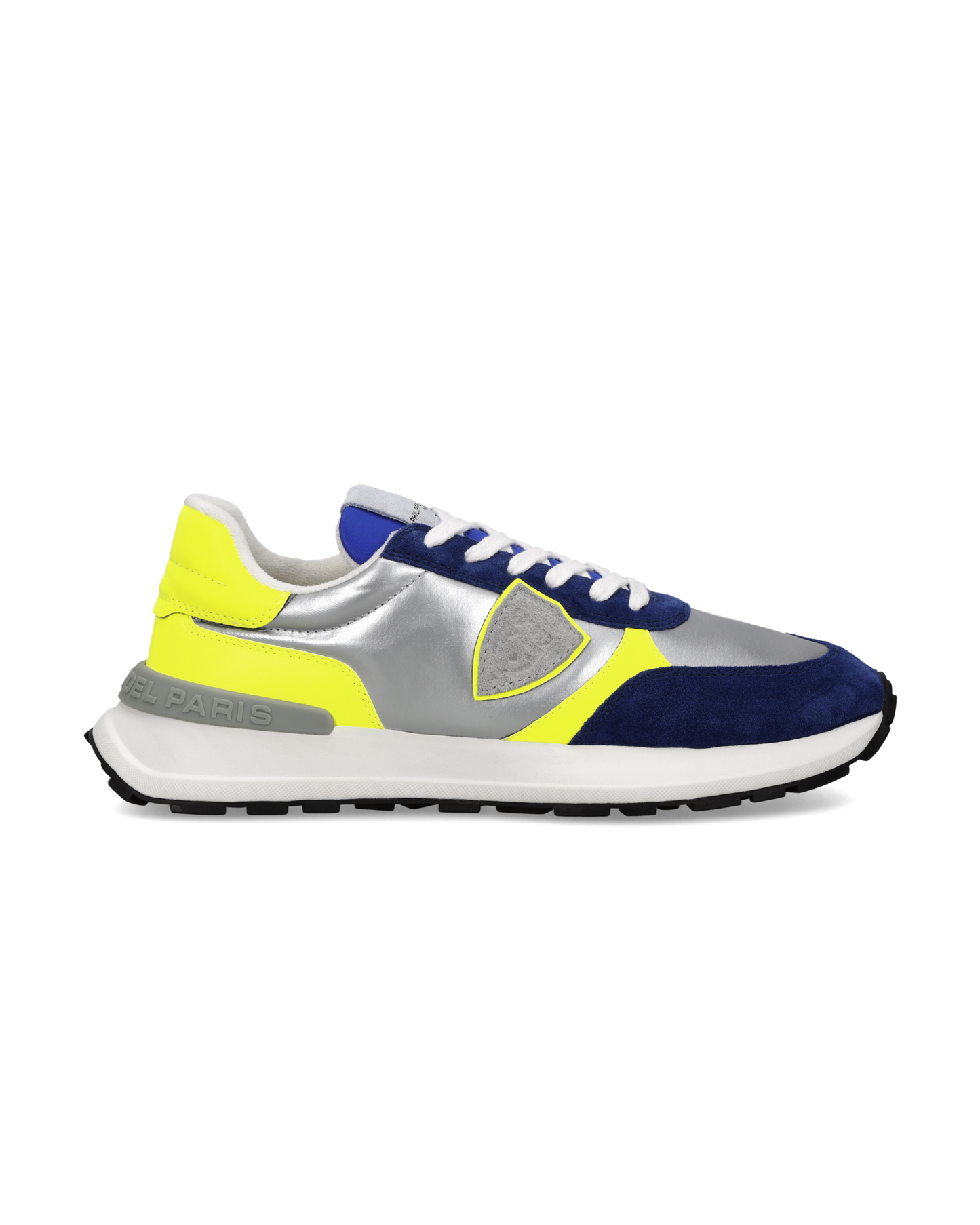 Zapatillas Antibes Para Hombre, Plateado Amarillo Fluorescente y Azul