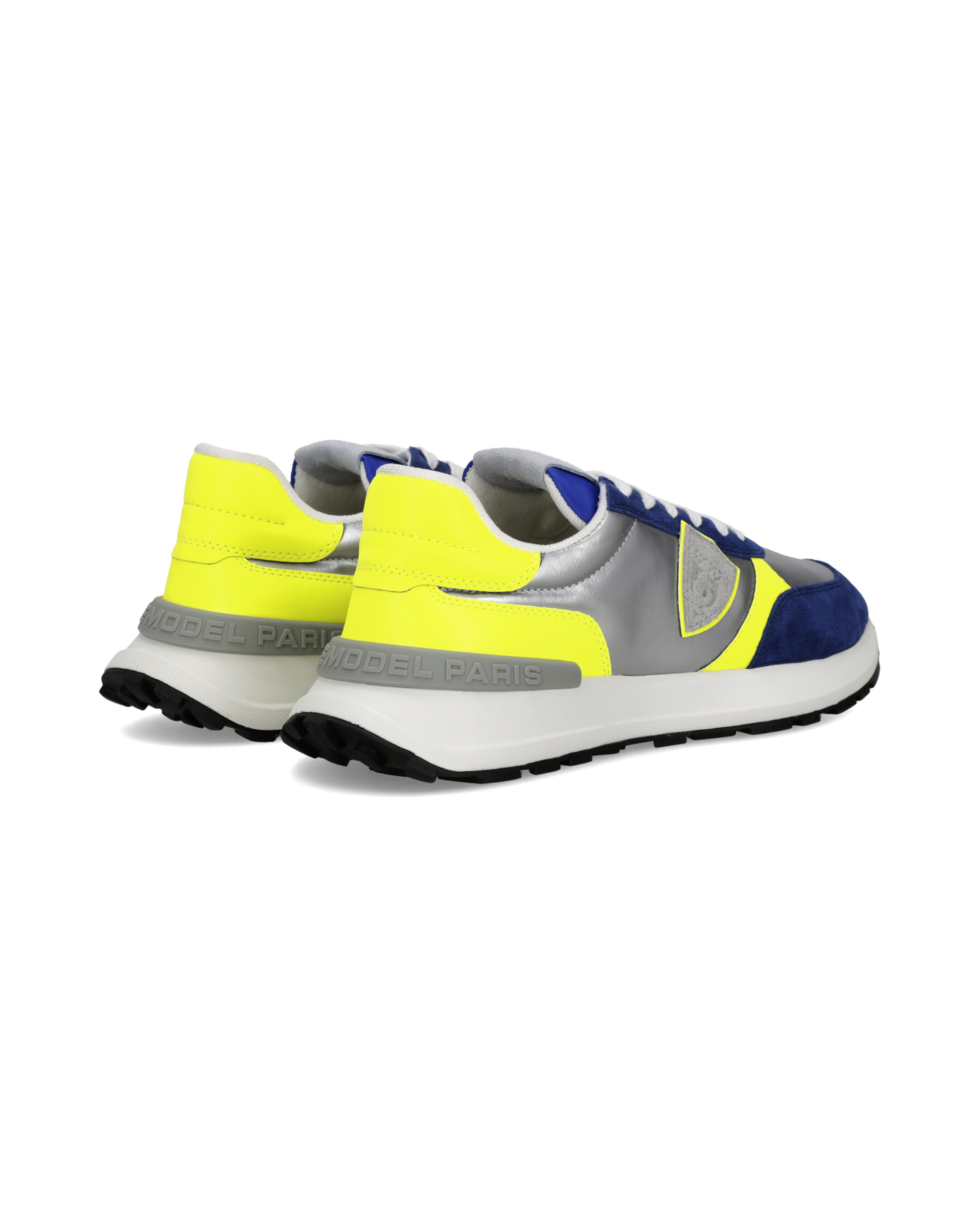 Zapatillas Antibes Para Hombre, Plateado Amarillo Fluorescente y Azul
