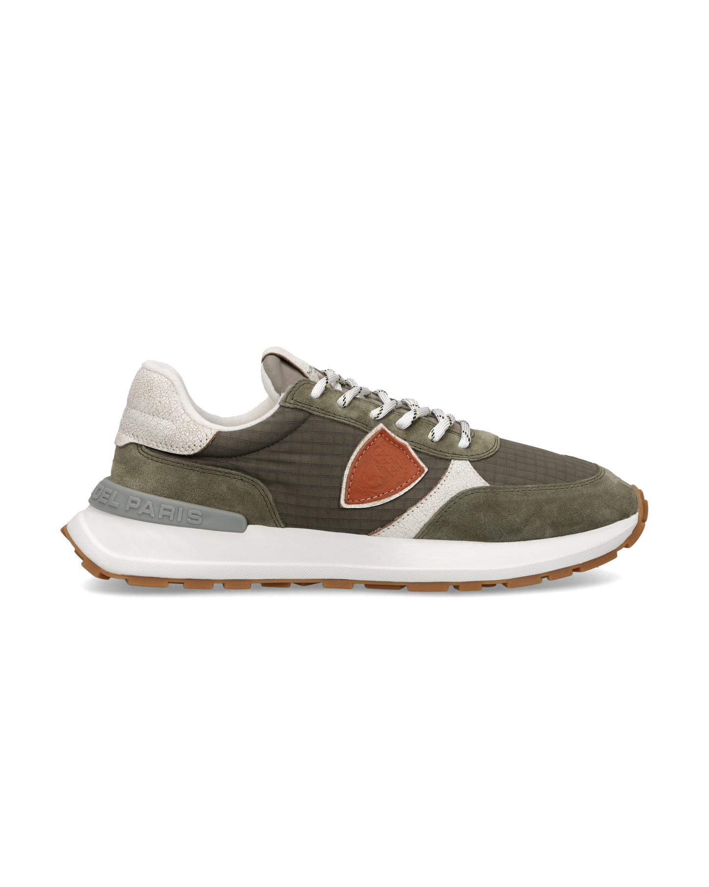 Baskets Antibes Homme, Vert Militaire Taupe