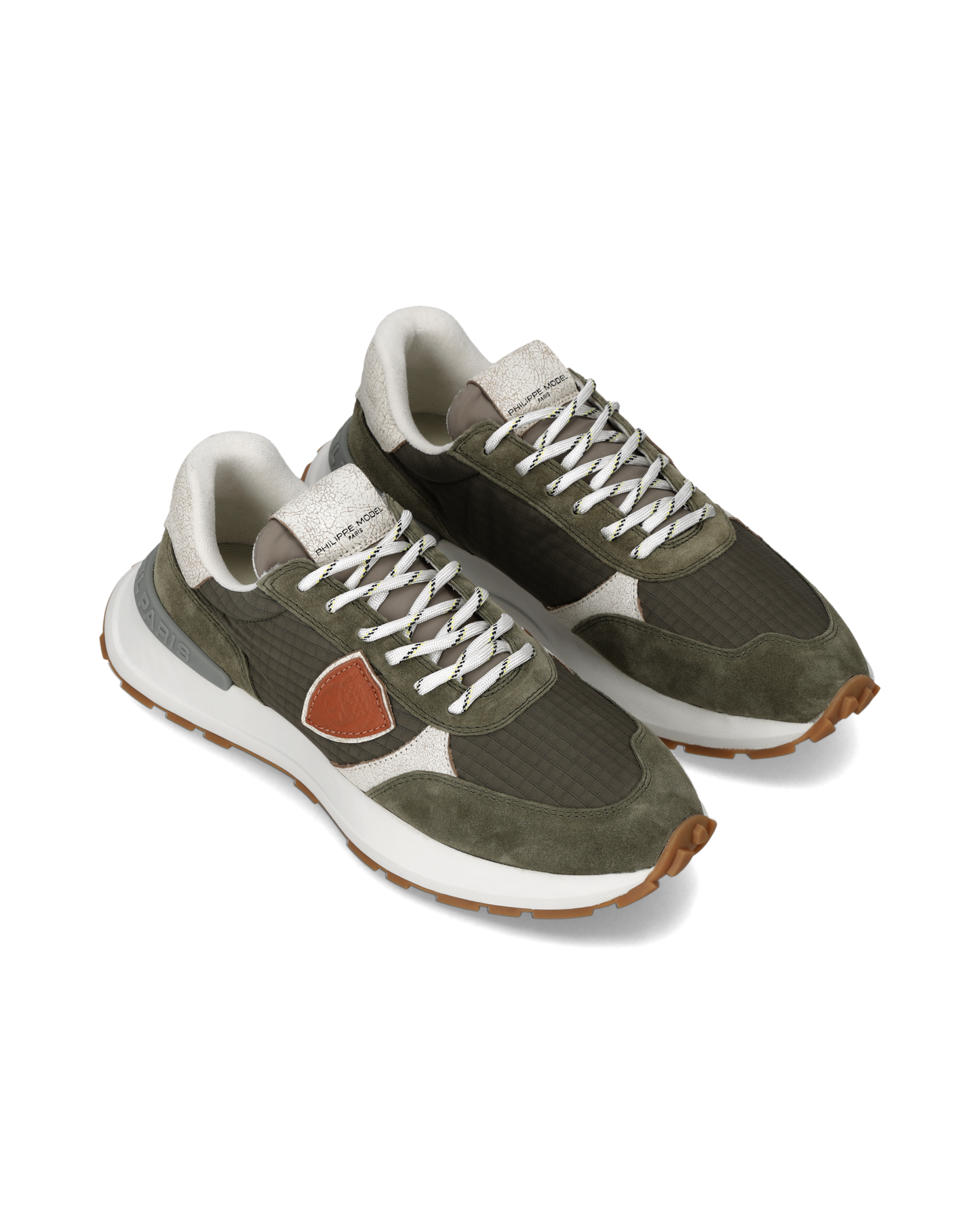 Baskets Antibes Homme, Vert Militaire Taupe