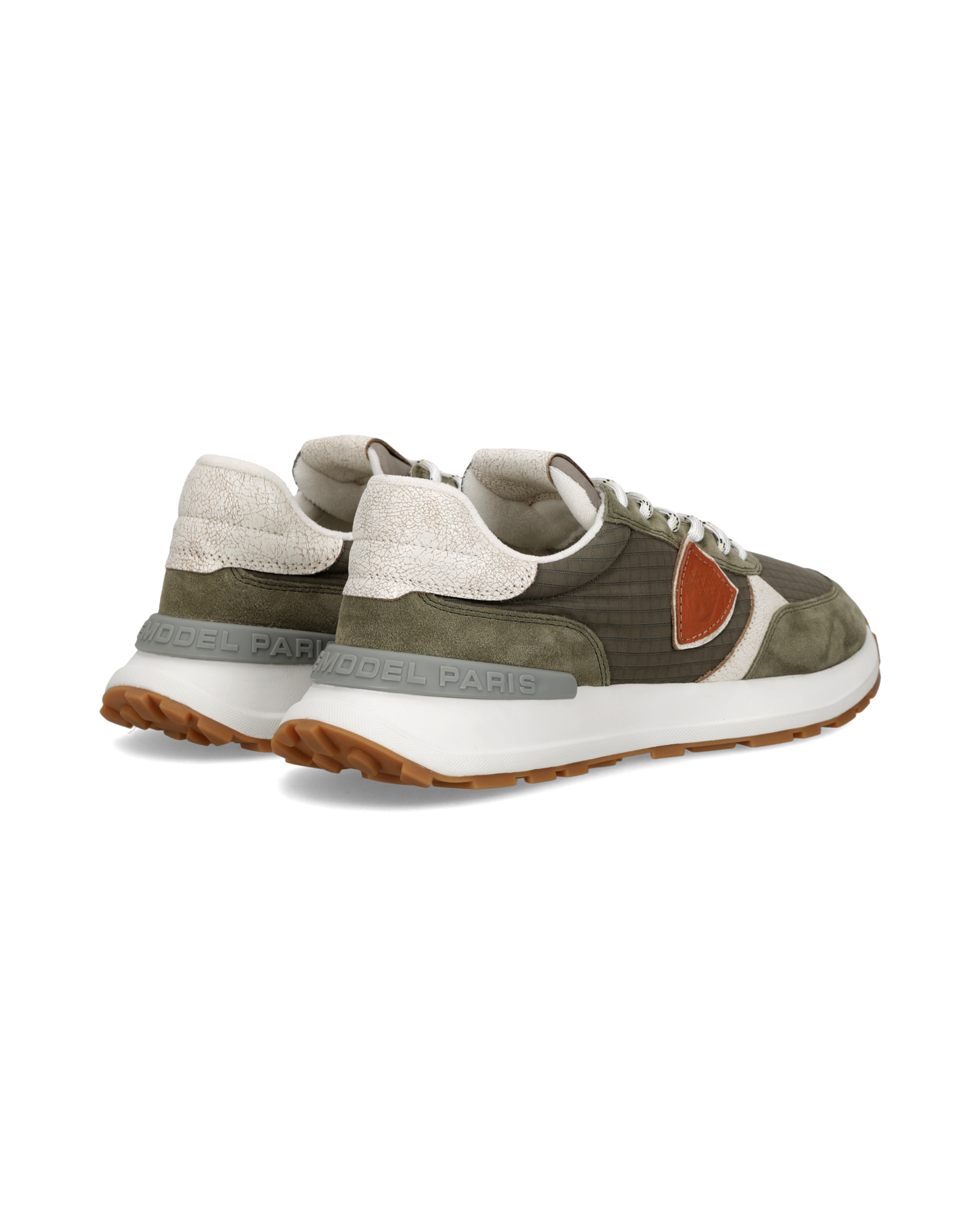 Baskets Antibes Homme, Vert Militaire Taupe