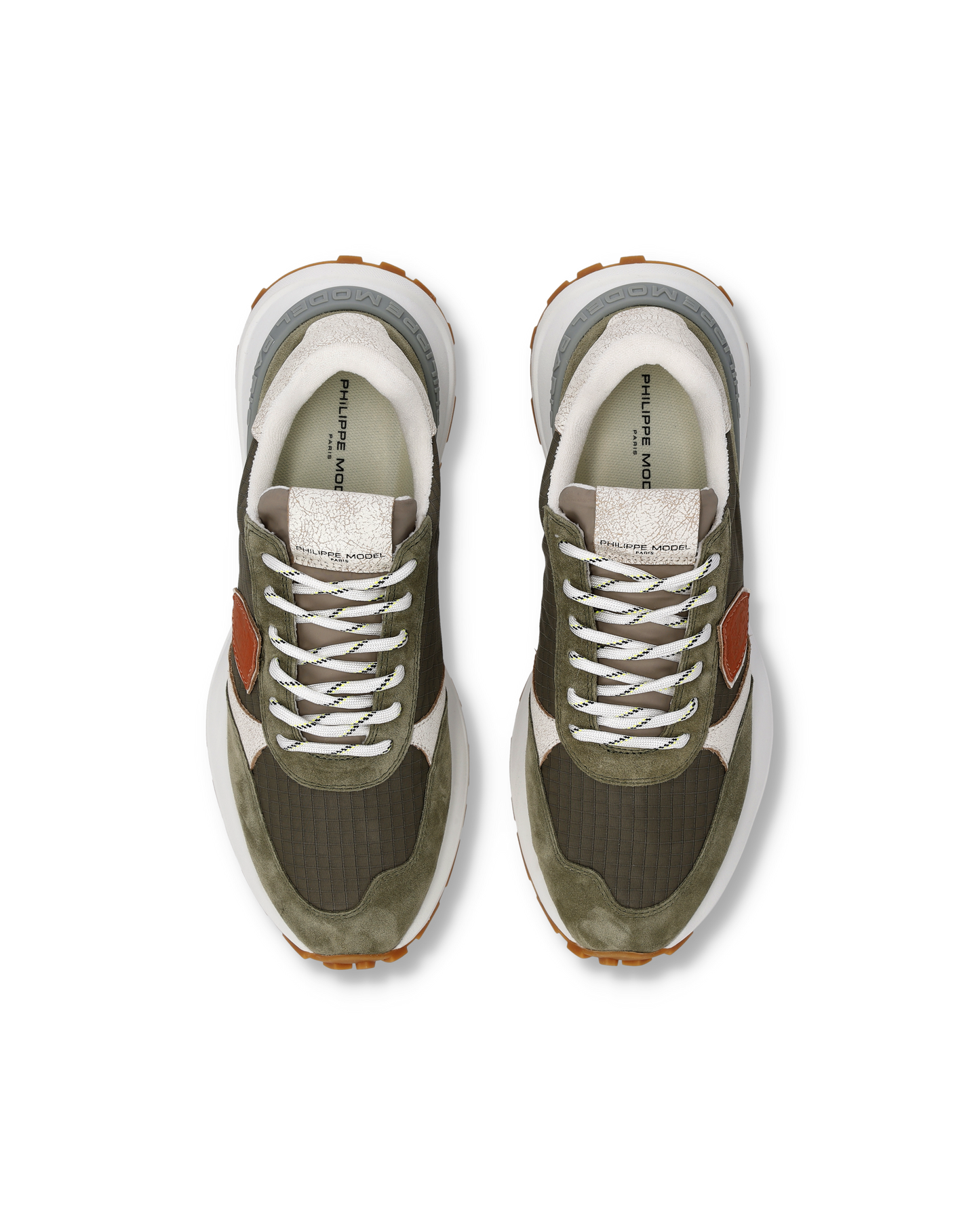 Baskets Antibes Homme, Vert Militaire Taupe