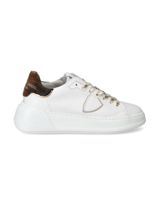 Sneaker basse Tres Temple donna - bianco e nero