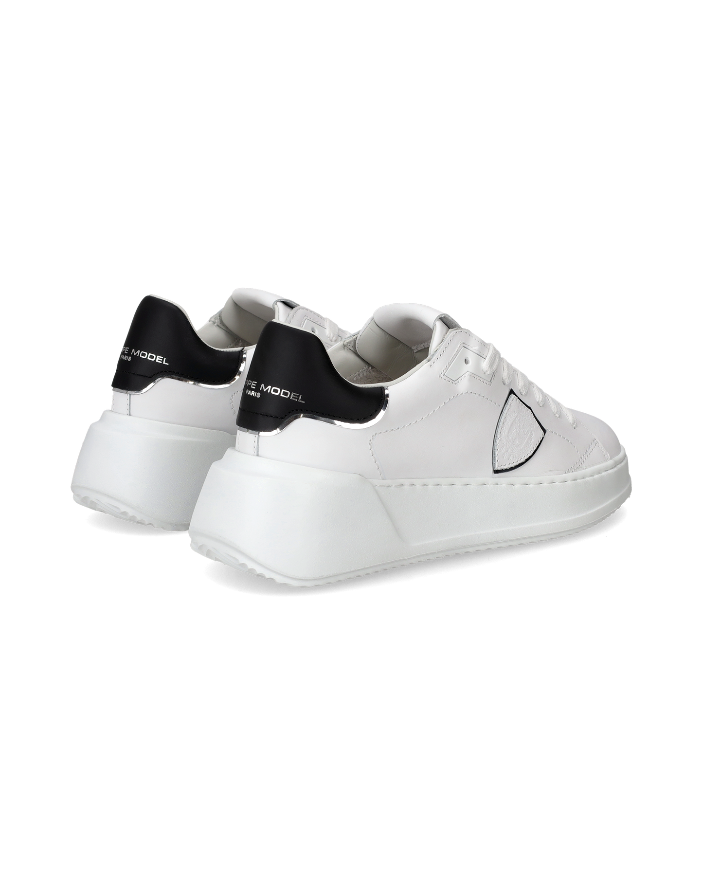 Sneaker basse Tres Temple donna - bianco e nero