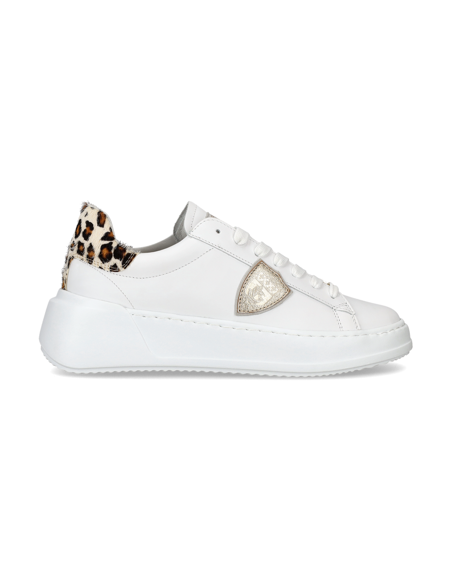 Sneaker bassa Tres Temple donna - bianco e animalier