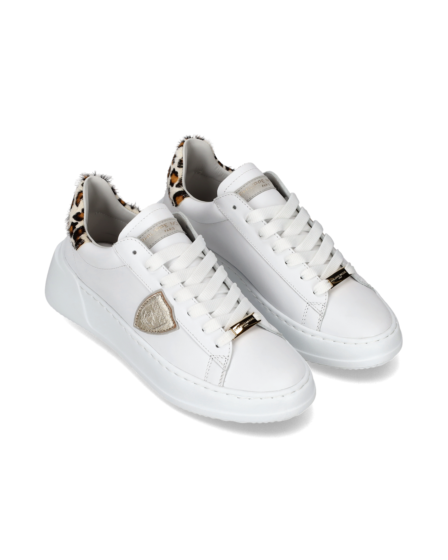 Sneaker bassa Tres Temple donna - bianco e animalier