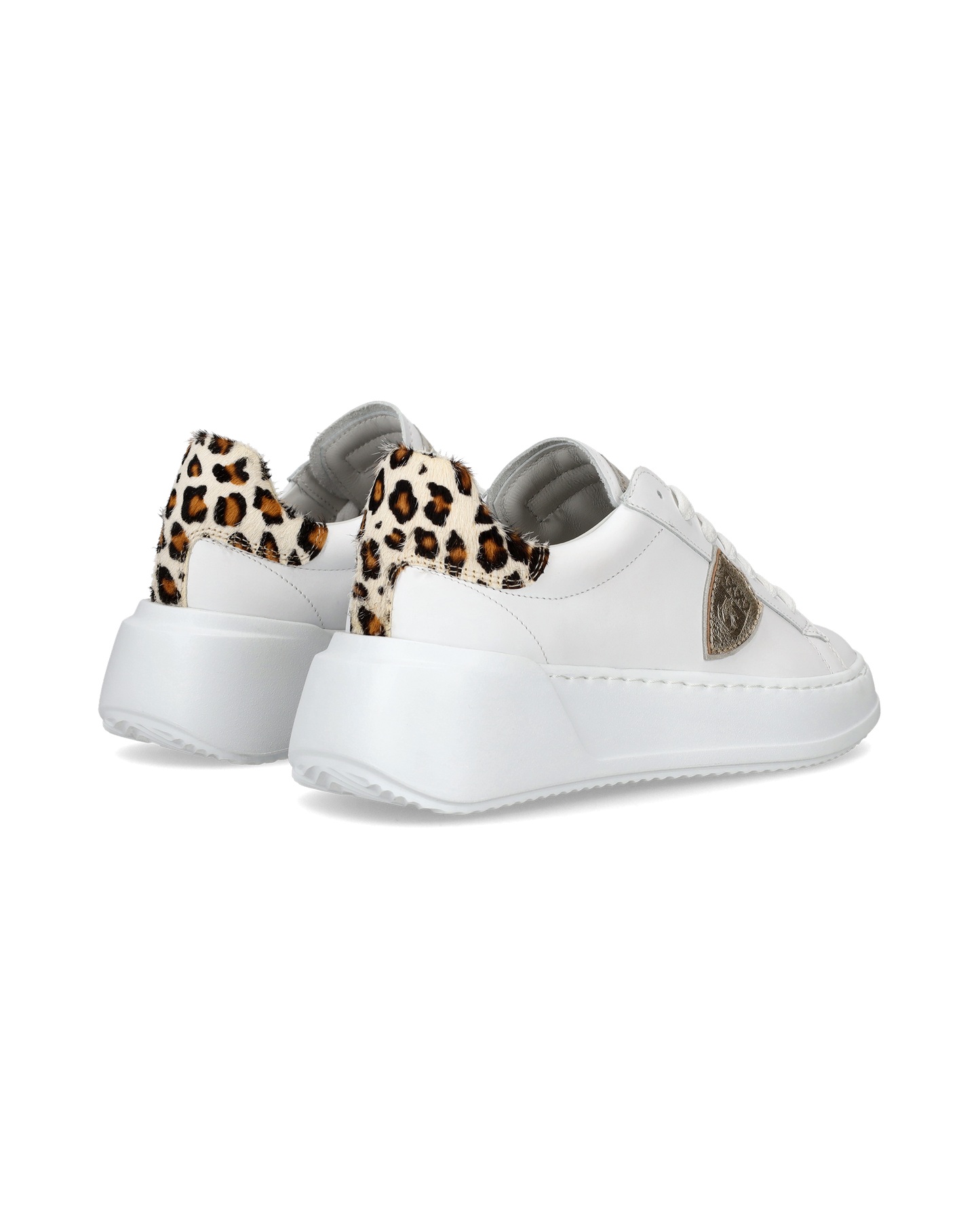 Sneaker bassa Tres Temple donna - bianco e animalier