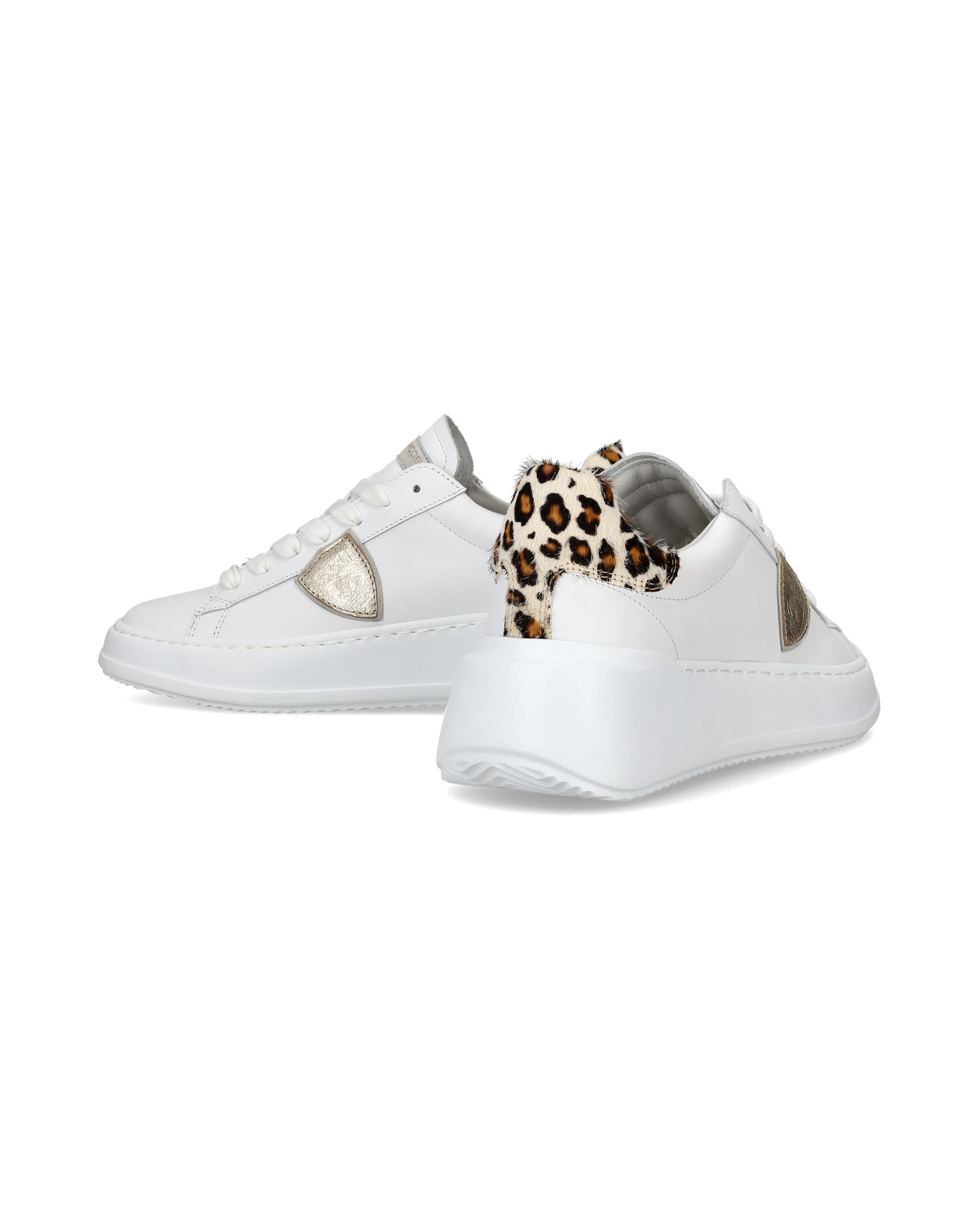 Sneaker bassa Tres Temple donna - bianco e animalier