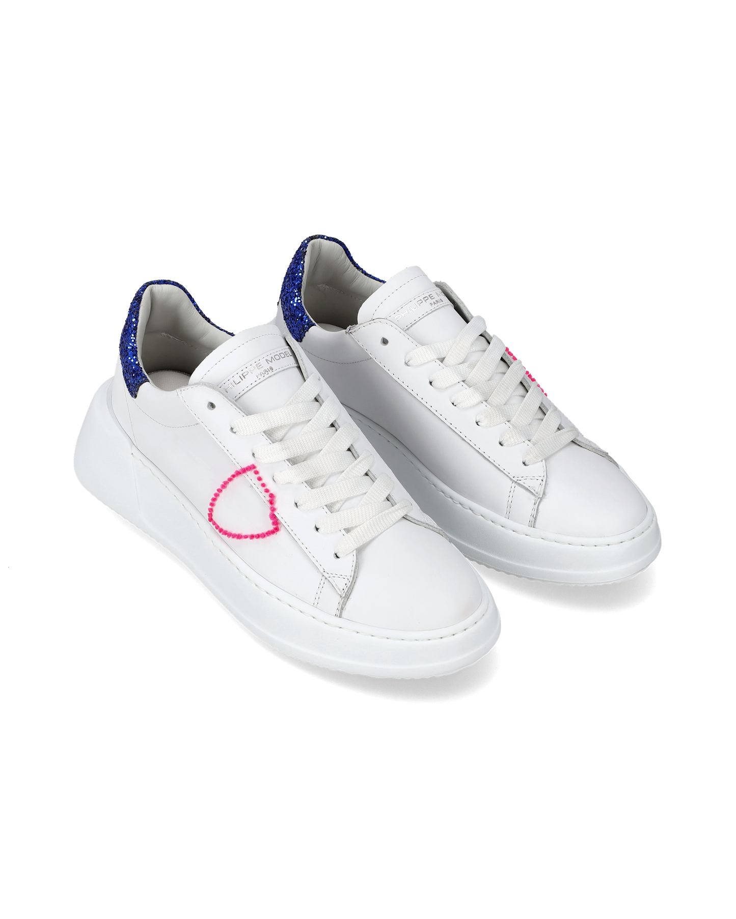 Sneaker basse Tres Temple donna - bianco e bluette