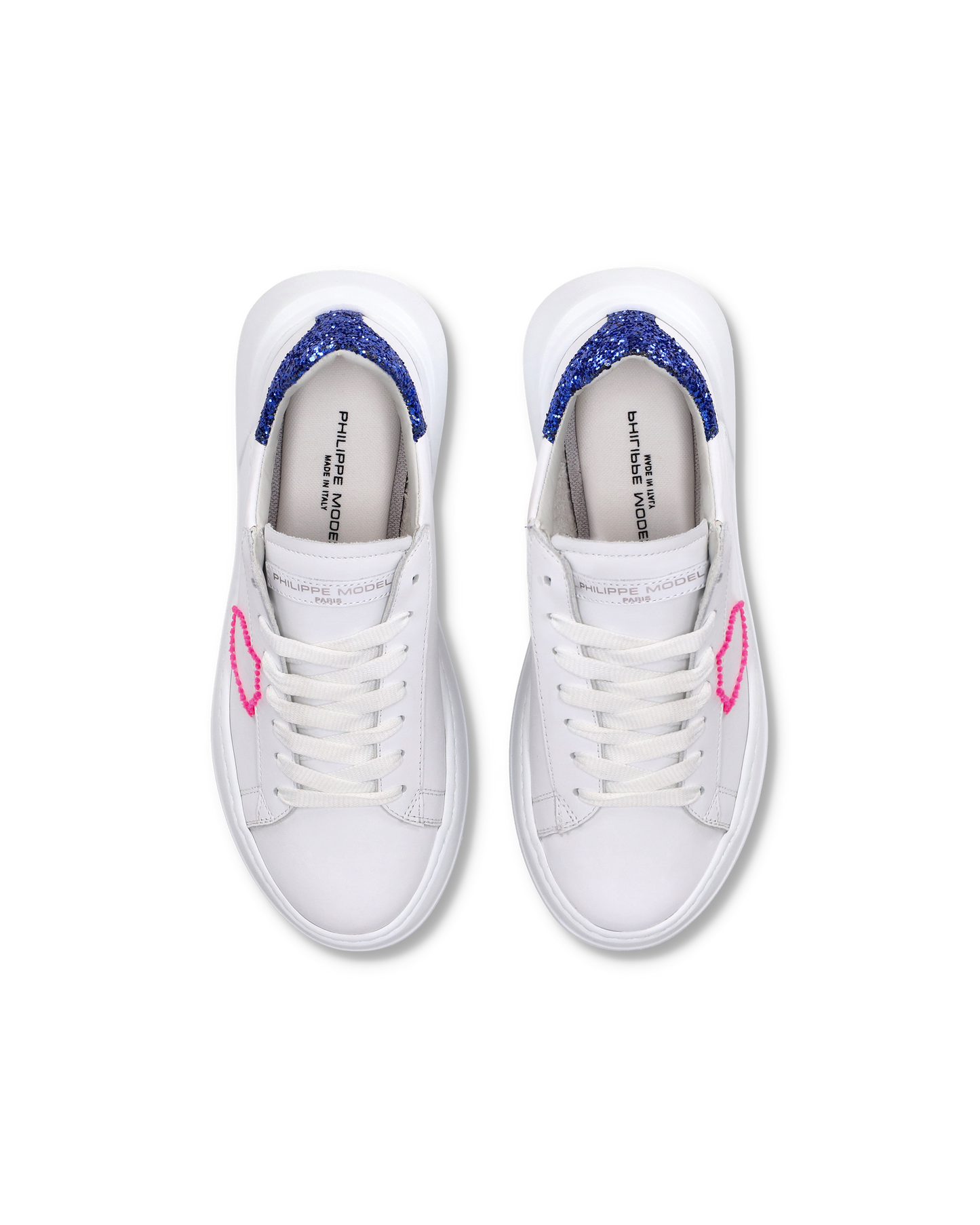 Sneaker basse Tres Temple donna - bianco e bluette