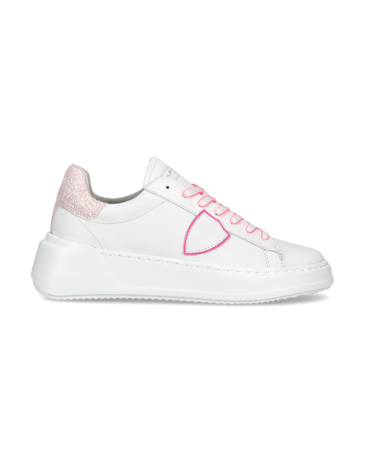 Sneaker bassa Tres Temple - bianco e fucsia