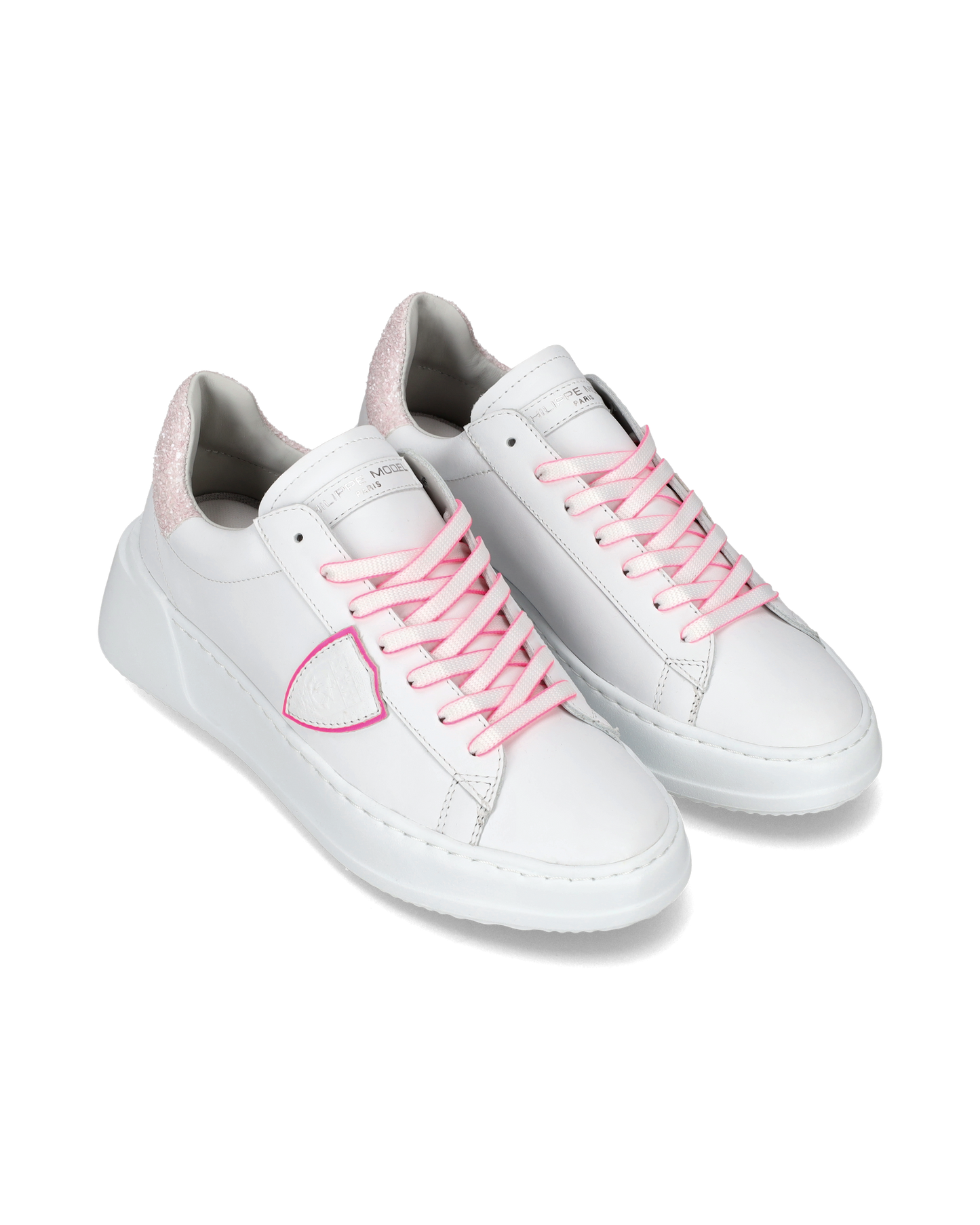 Sneaker bassa Tres Temple - bianco e fucsia